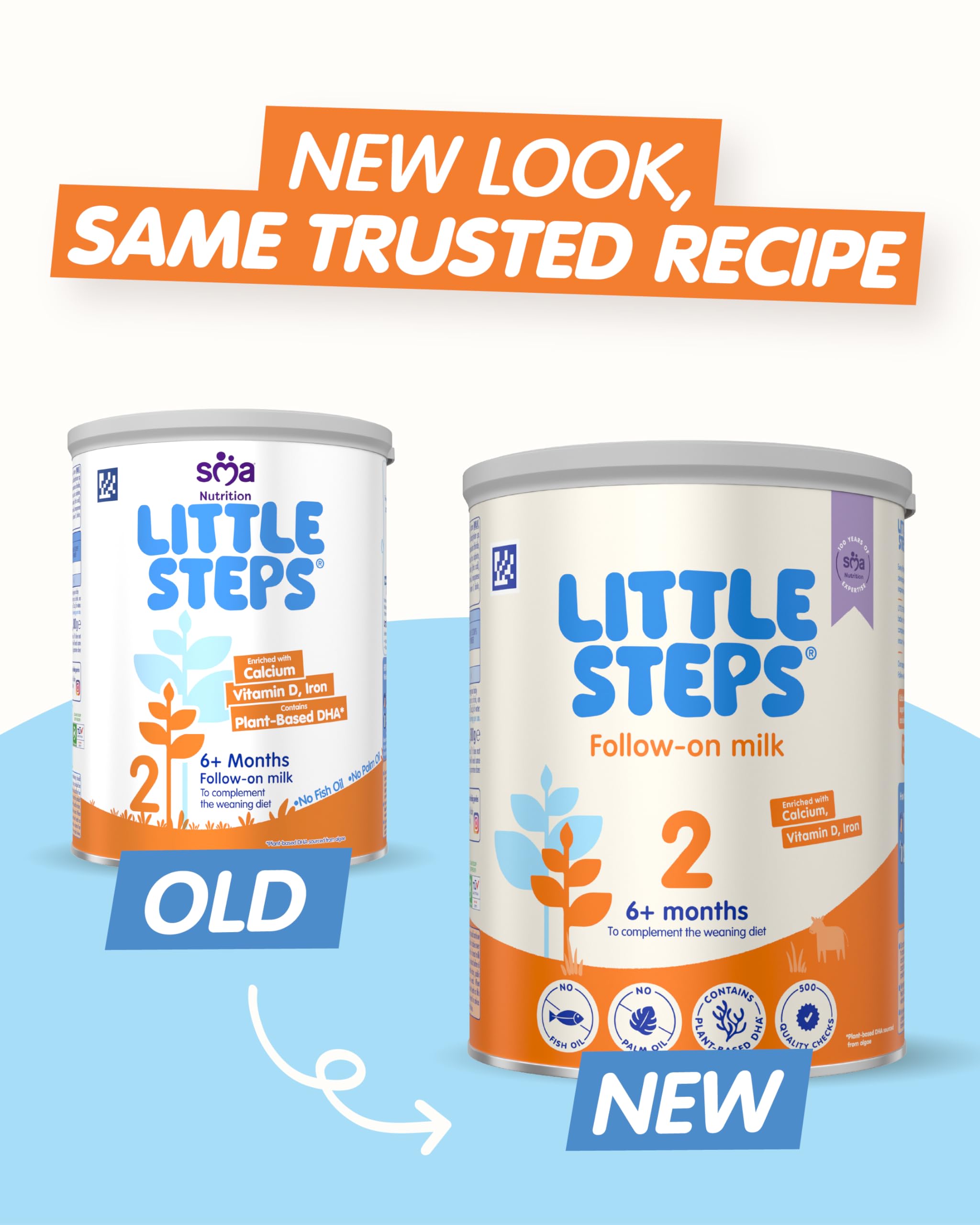 LITTLE STEPS Stage 2 Follow-on Baby Milk Formula Powder - From 6-12 Months, 800g 2
