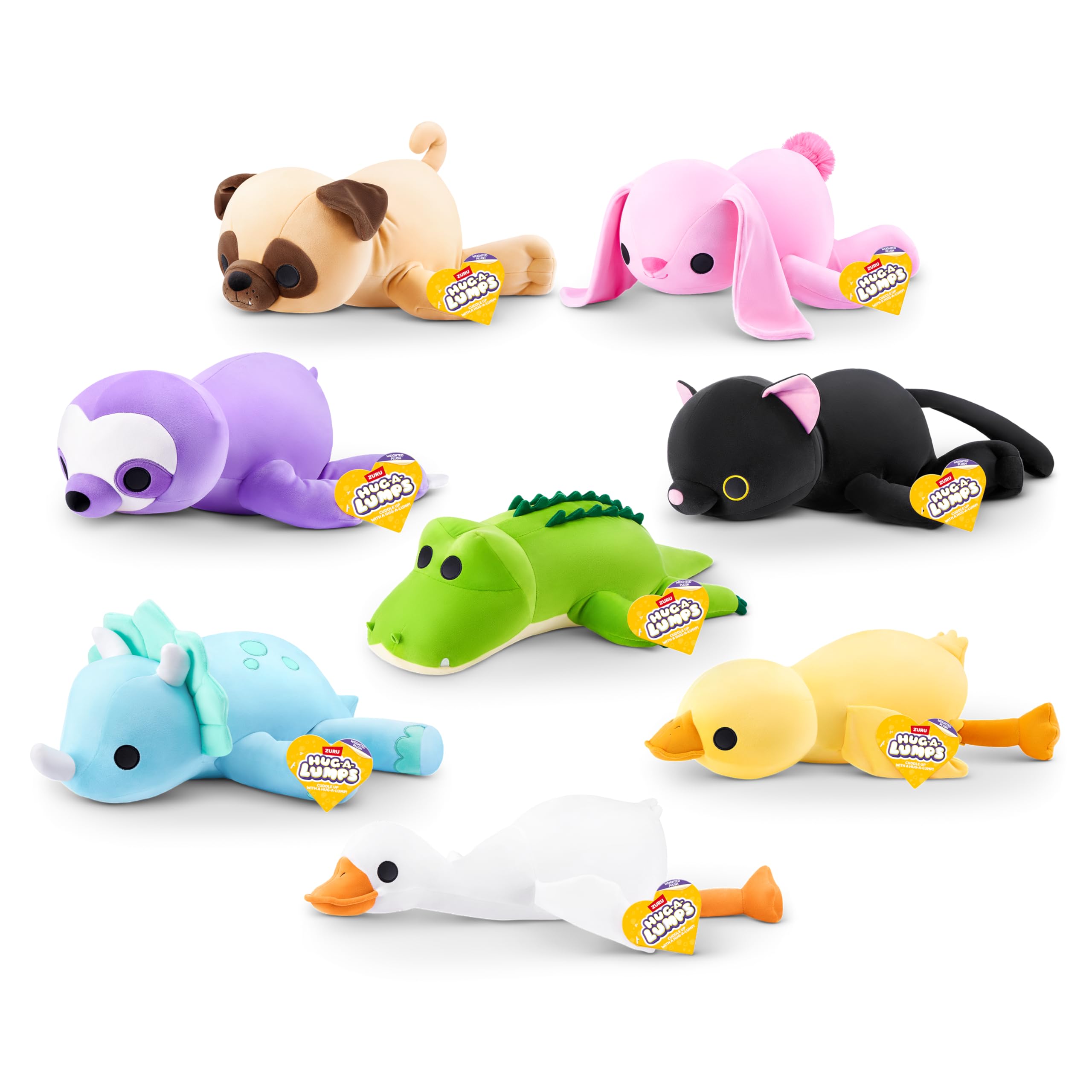 Hug-A-Lumps by ZURU - Weighted Plush Cuddly Toy, 1.5kg, Sloth (Sydney) 5
