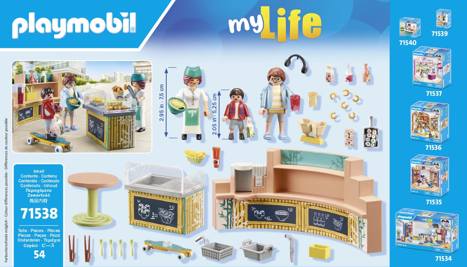 Playmobil 71538 myLife Food Lounge Restaurant Playset with 3 Figures 5