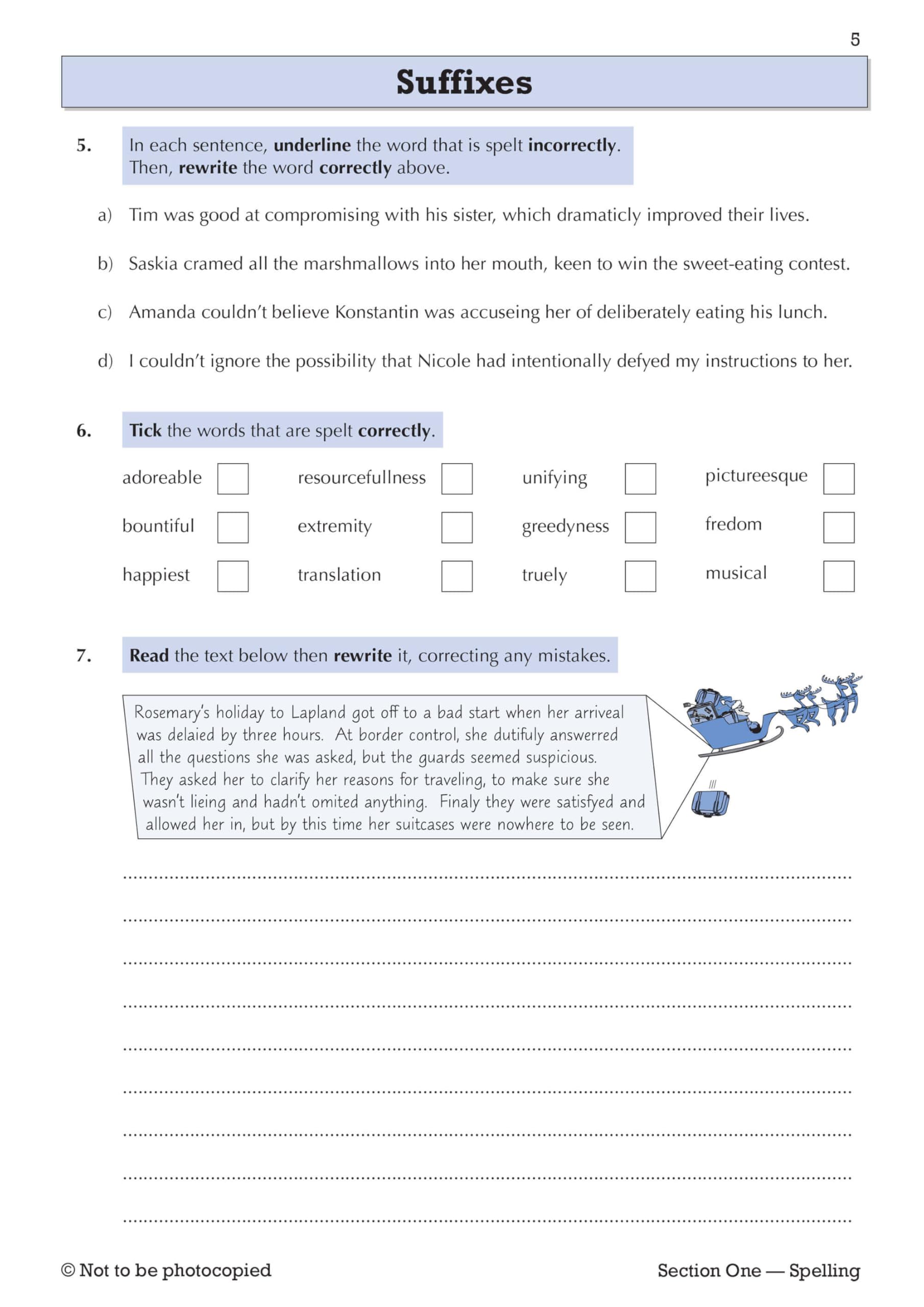 Coordination Group Publications Ltd (CGP) KS3 Year 9 Spelling, Punctuation and Grammar Targeted Workbook - Ages 13-14 3