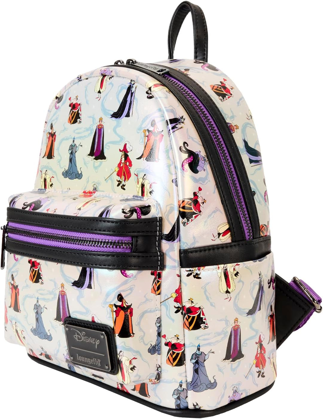 Loungefly Disney Villains Iridescent Mini Backpack (Style: Villains Collection)