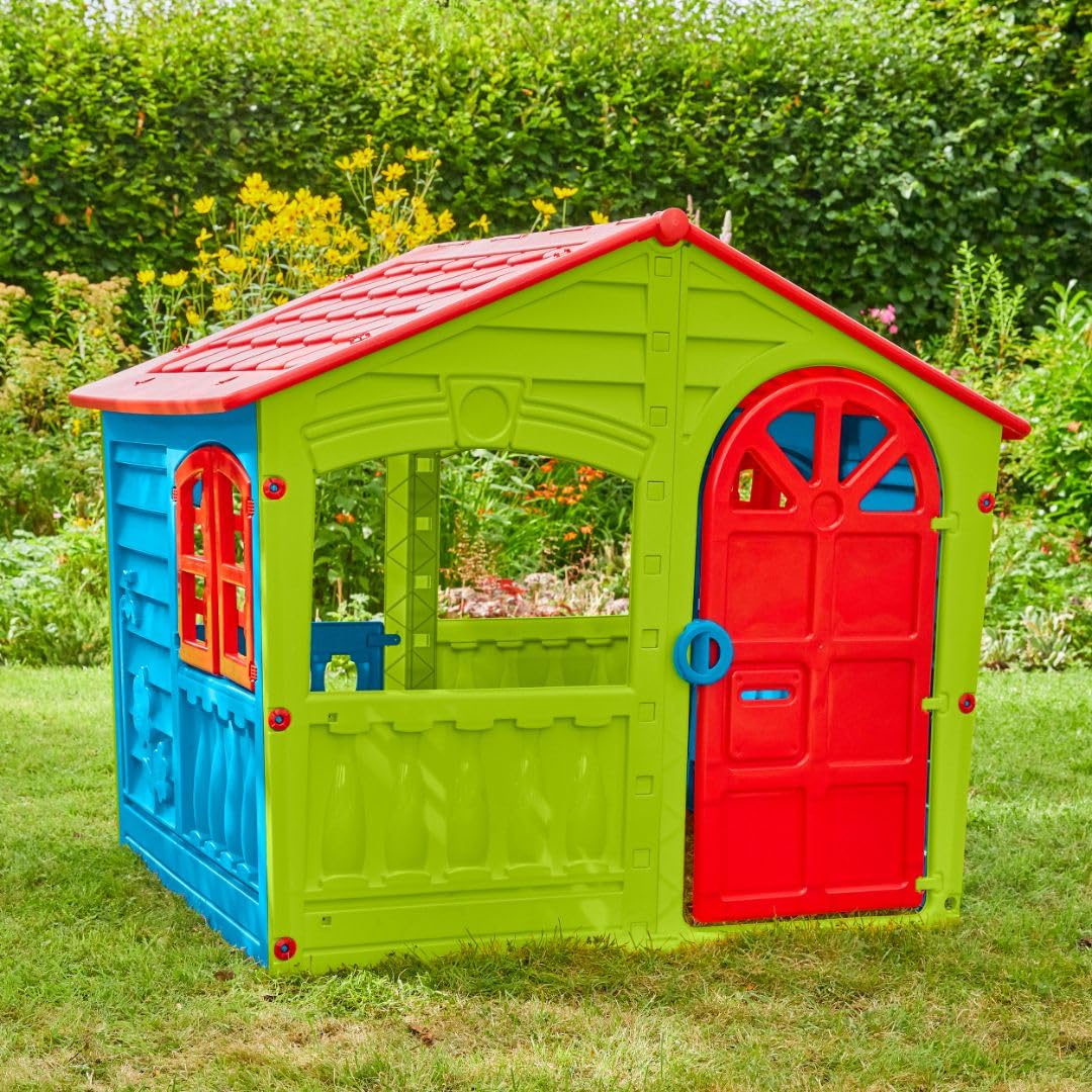 Palplay Children Playhouse Happy - 1.30 x 1.11 x 1.15 m | Age 3+ 4