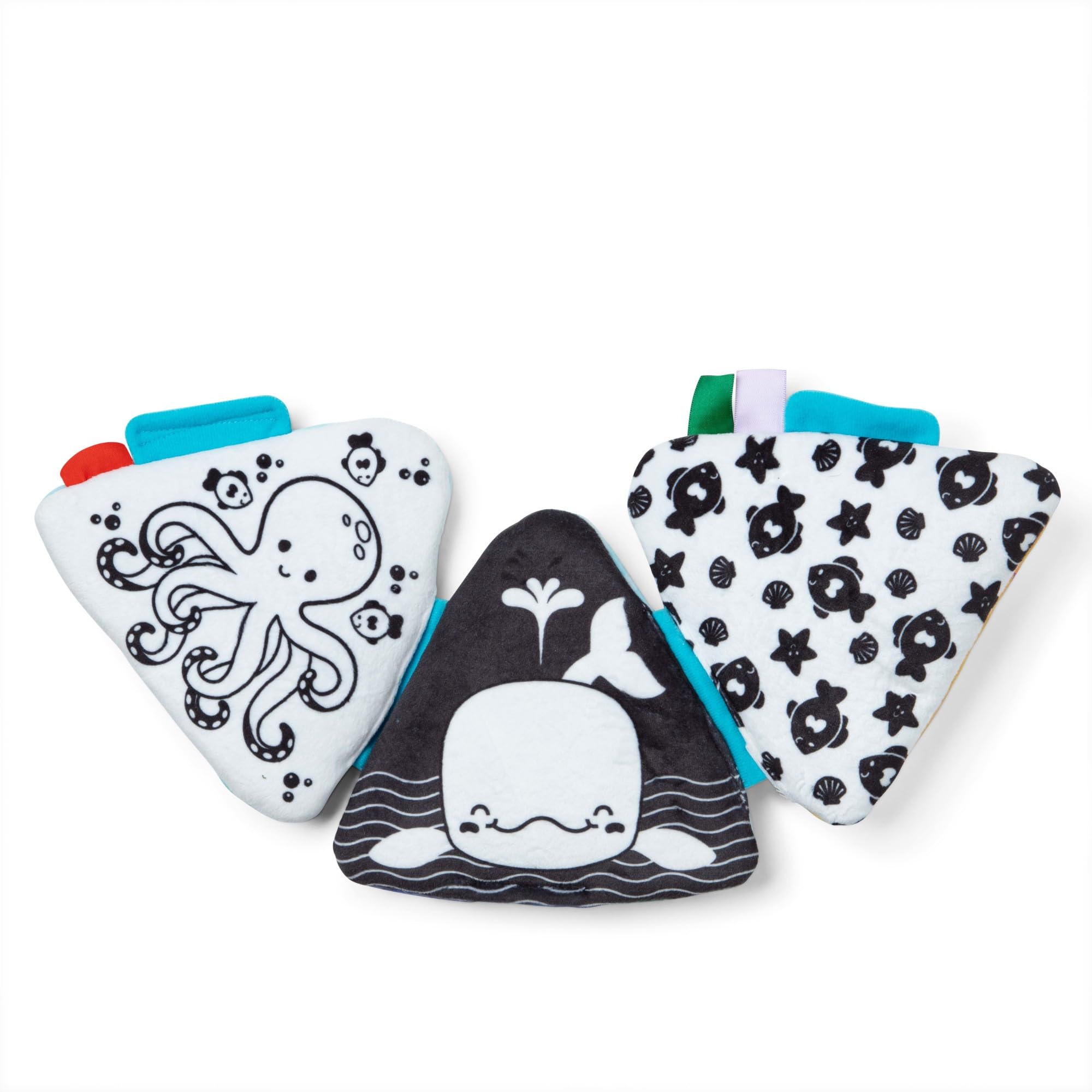 Melissa & Doug Ocean Tummy Time Triangle Baby Toy - Soft Sensory Play, Ages 0-6 Months 4