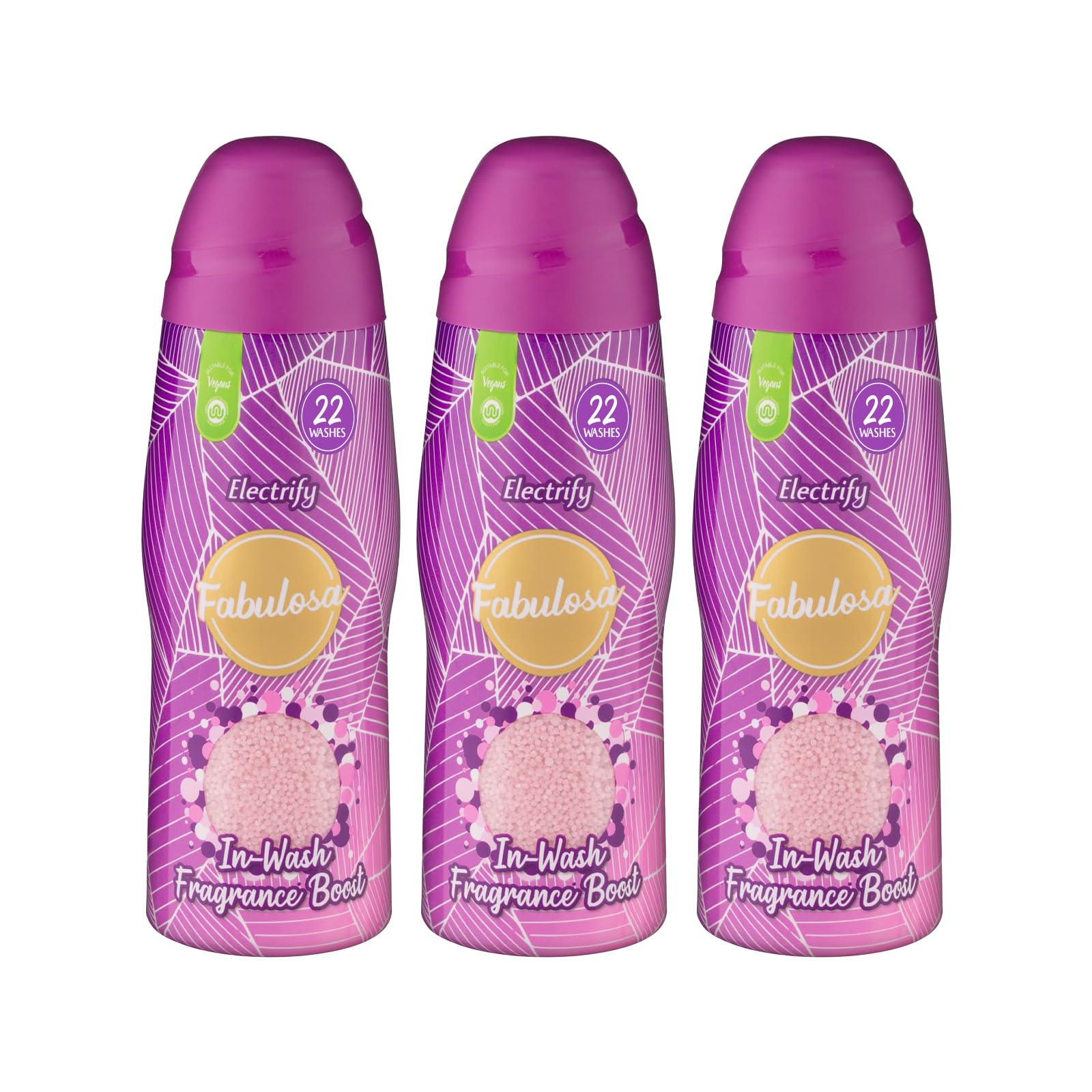 Fabulosa In-Wash Laundry Fragrance Boost Scent Booster Beads Electrify Scent 3 x 400g