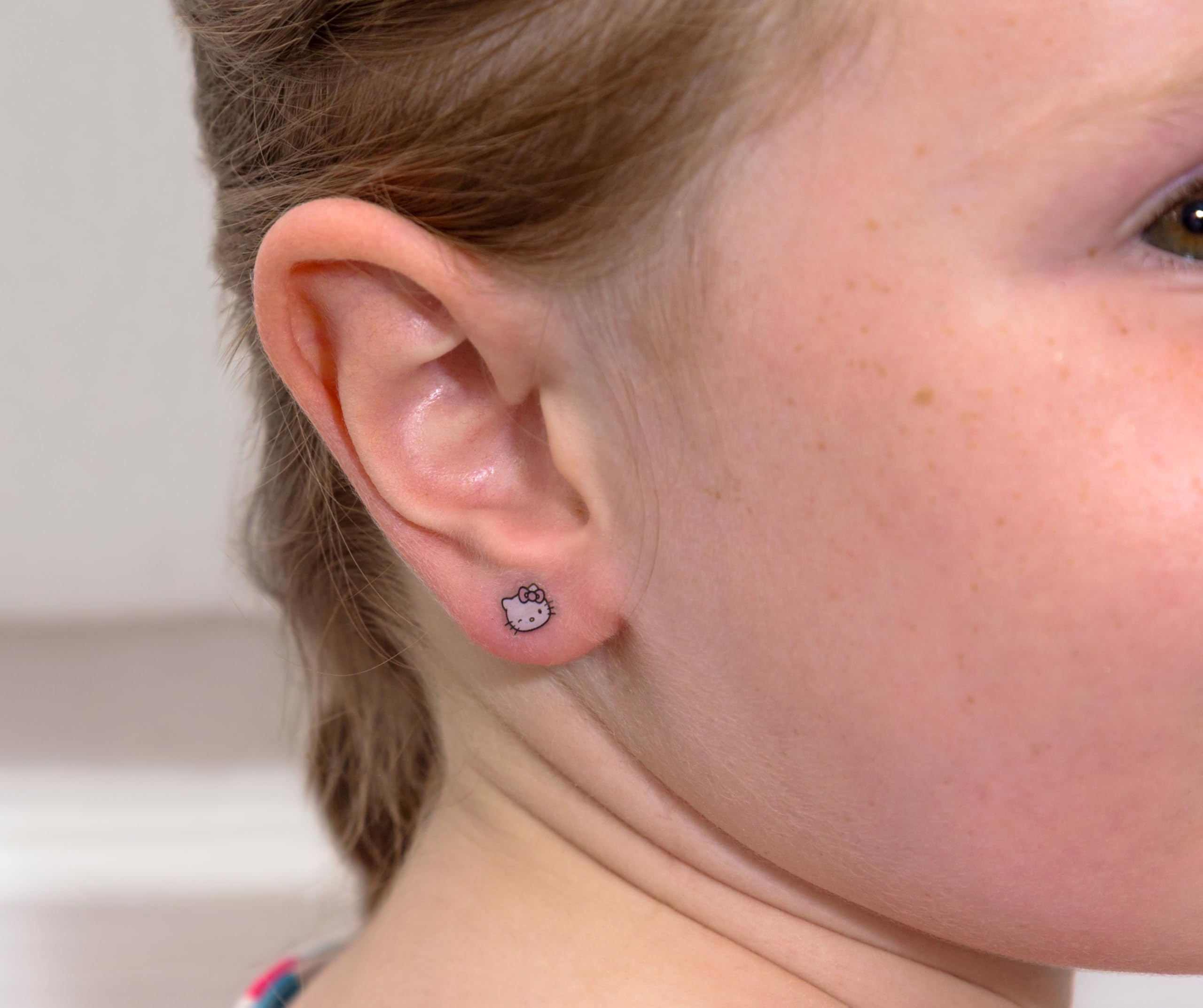 Hello Kitty - Kids Stick-On Earrings Non-Piercing Adhesive Earrings for Children