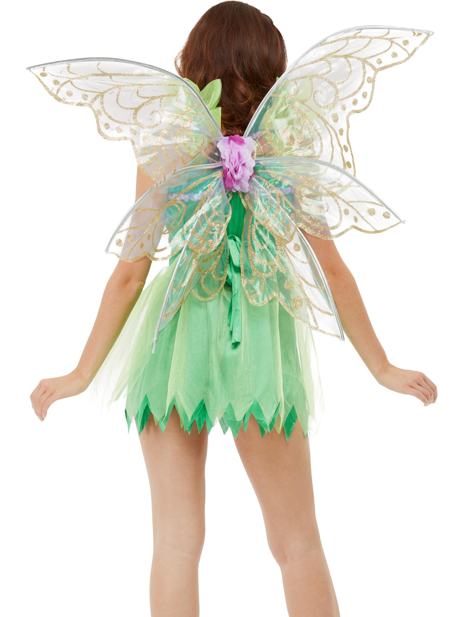 Smiffys Pretty Pixie Fairy Wings - Purple Iridescent 86cm Adult Fancy Dress Accessory