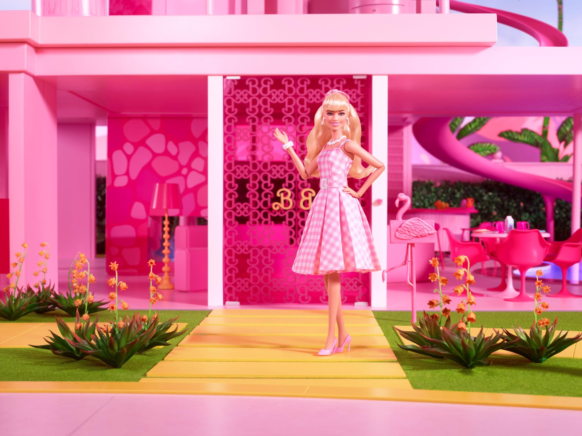 Barbie Signature - Barbie The Movie Doll (HPJ96) | Pink Gingham Dress | Multicolor Plastic 2