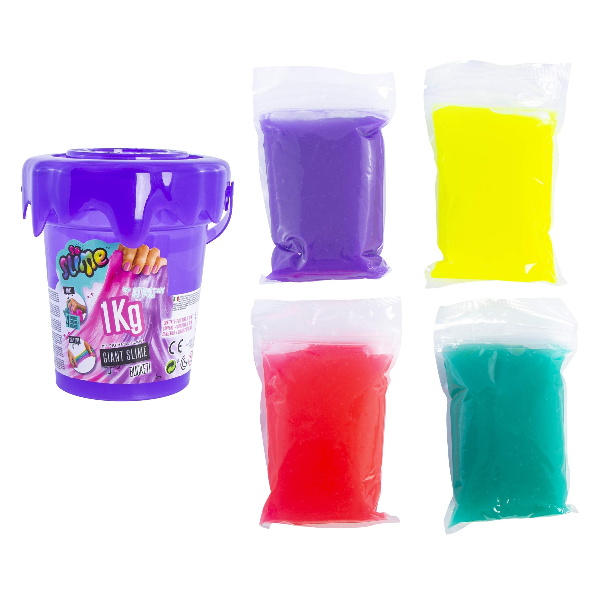So Slime SSC 122U Giant Slime Bucket - 1kg Sensory Play Set for Kids 6+ 13