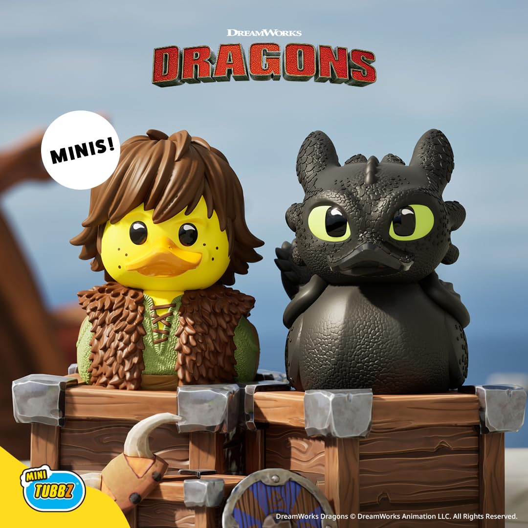TUBBZ Mini - How To Train Your Dragon Toothless Cosplaying Rubber Duck Vinyl Figure | Miniature Collectible 5