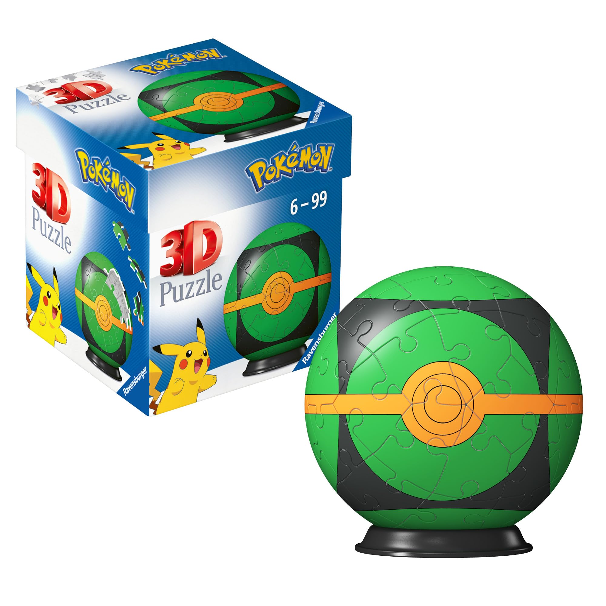 Ravensburger Pokemon Dusk Ball 3D Jigsaw Puzzle - 54 Pieces | Ages 6+ | 7.5cm Diameter