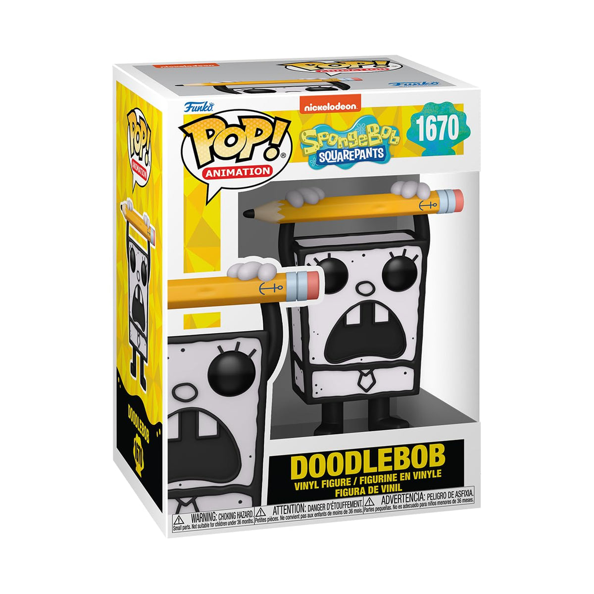 Funko Pop! TV: SpongeBob SquarePants Doodlebob Vinyl Figure - 9.5 cm