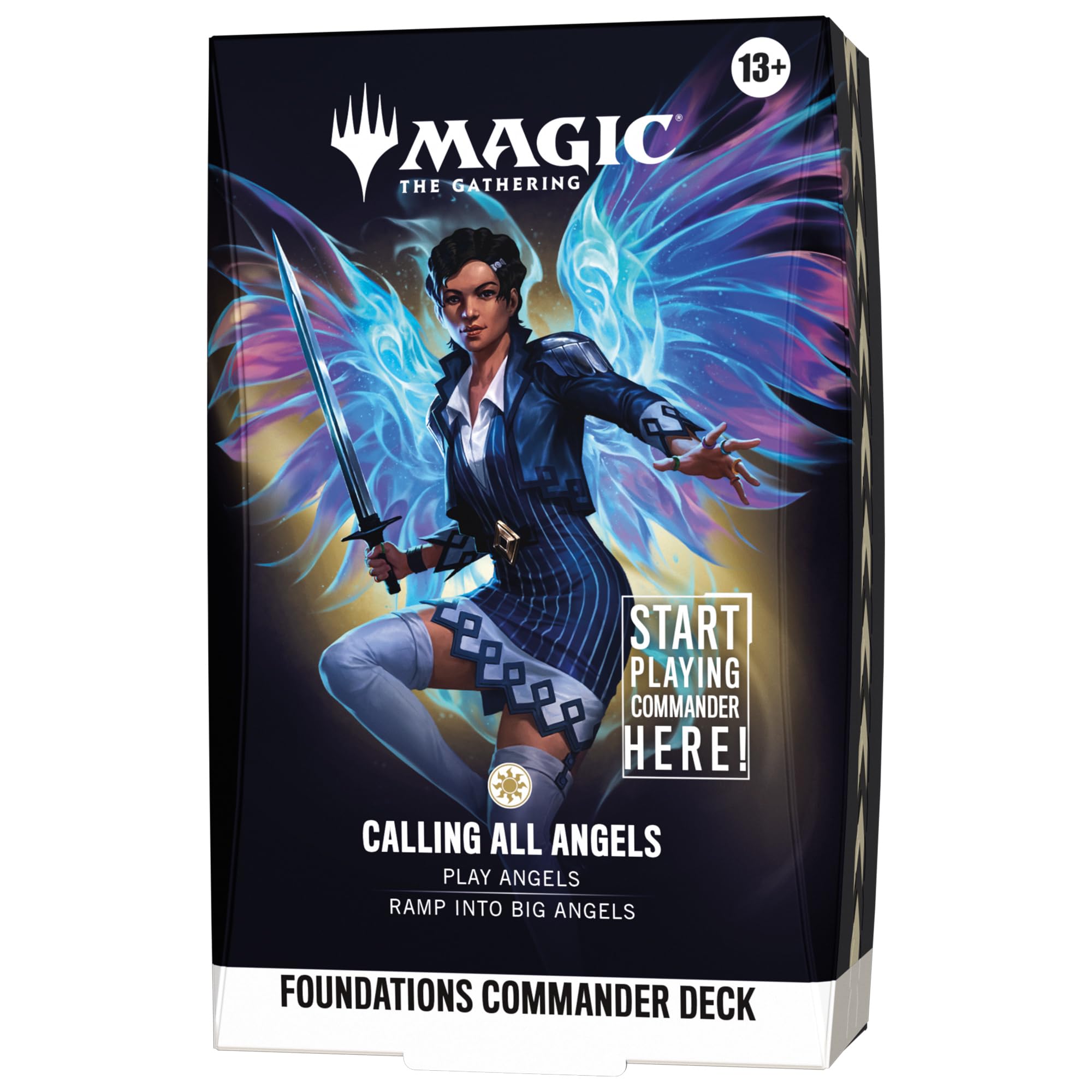 Magic: The Gathering Foundations Commander Deck - Calling All Angels | 100-Card Deck | Unisex Adult 1