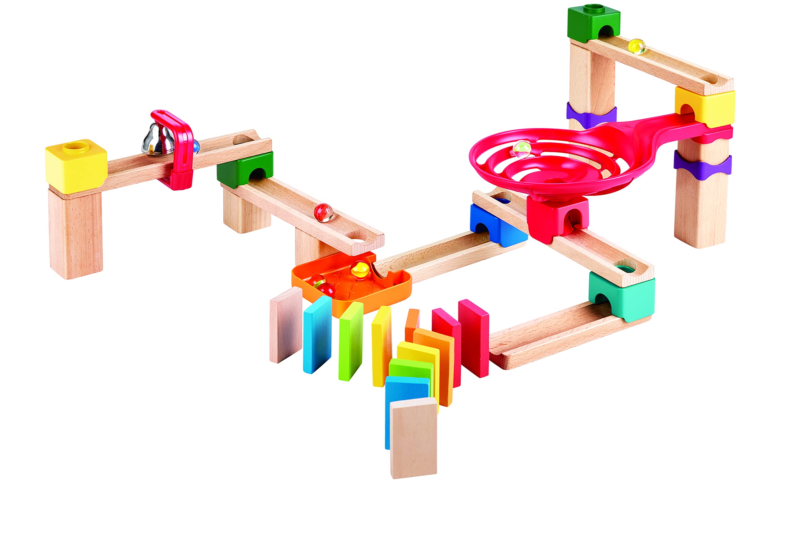 Hape Crazy Rollers Stack Track Marble Run Set | DIY Engineering Toy | Ages 3+ 3