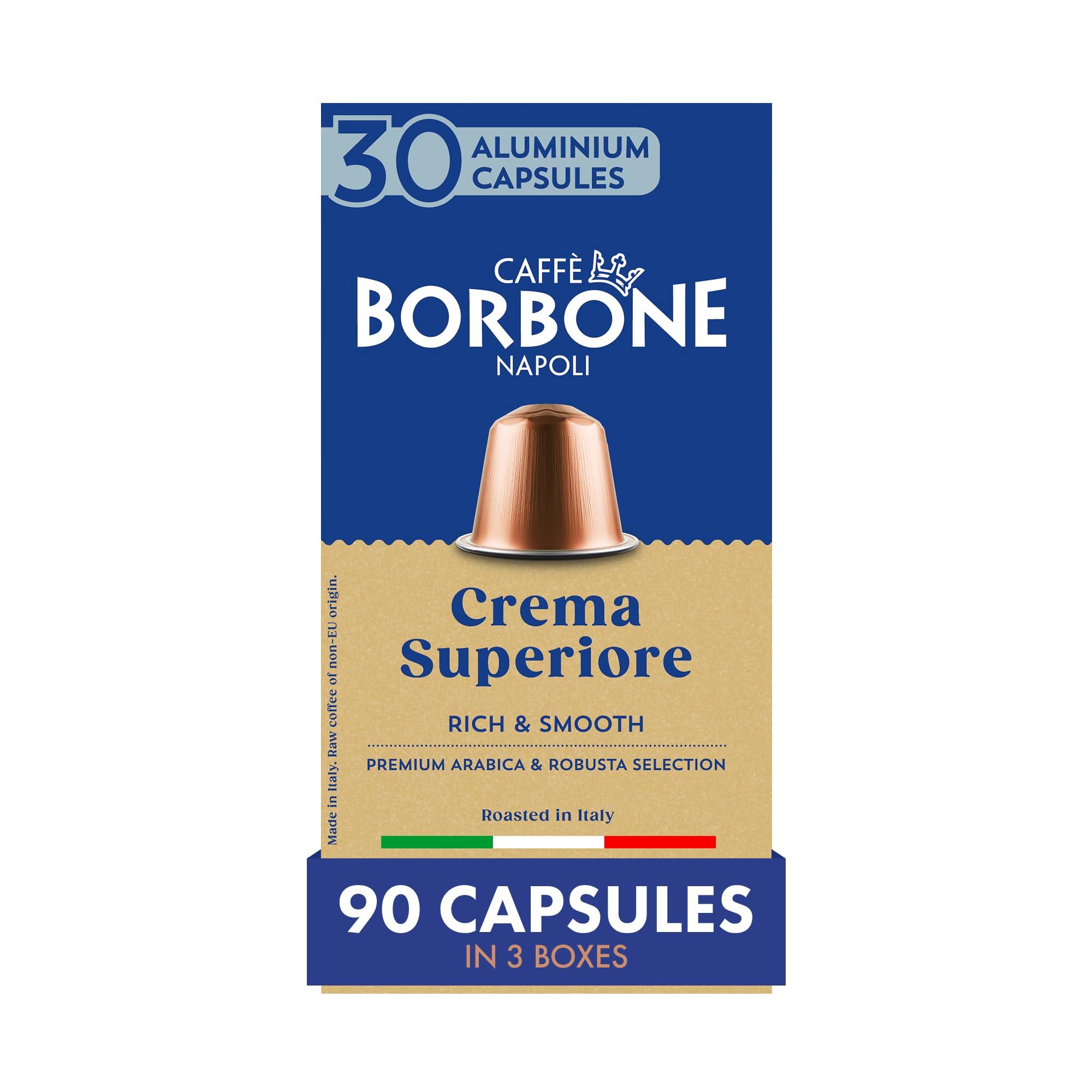 Caffè Borbone Crema Superiore Coffee Capsules - 90 Count | Rich & Smooth | Nespresso Compatible 1