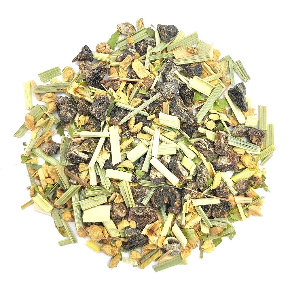 Tea People Lemon and Ginger Herbal Tea - 100g Caffeine-Free Loose Leaf Blend with Amla, Lemongrass & Ginger 5
