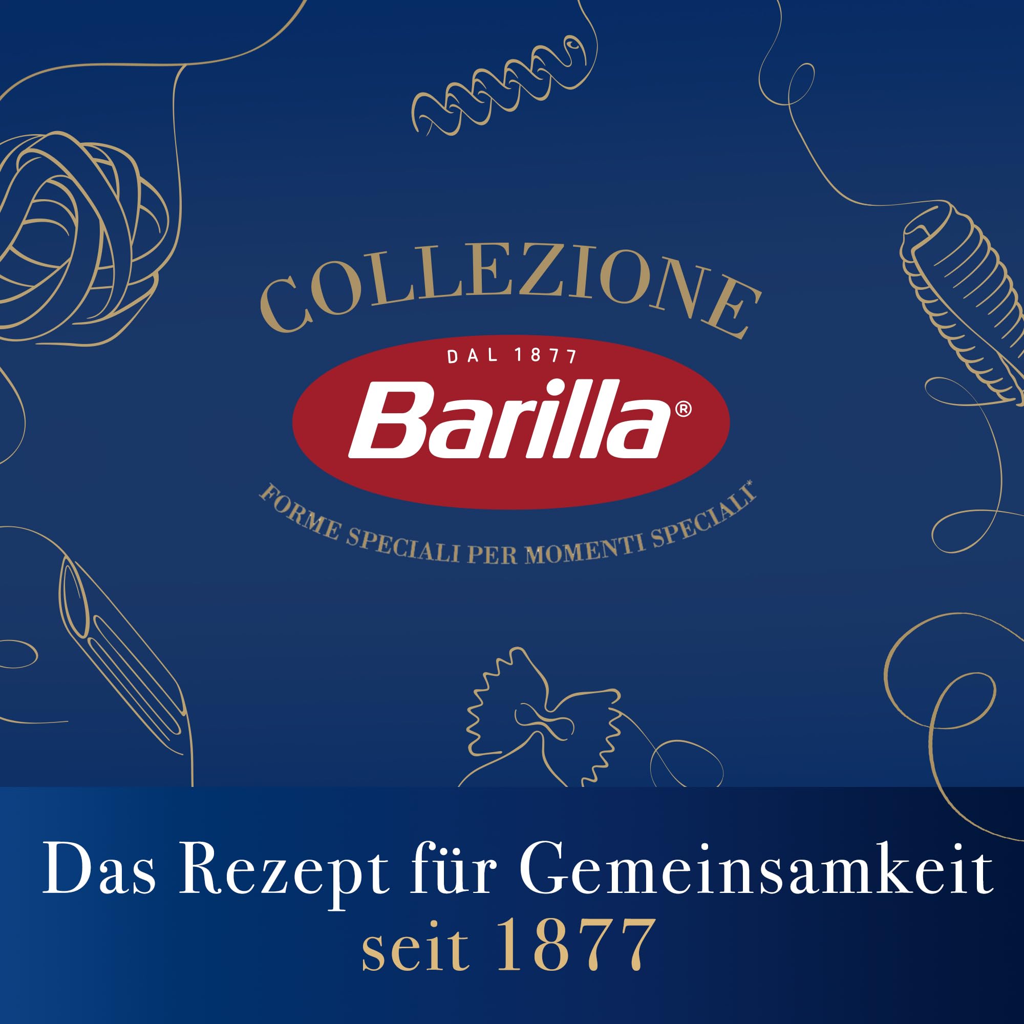 Barilla Fettuccine Medie Pasta - Durum Wheat Semolina | 500g Pack 5