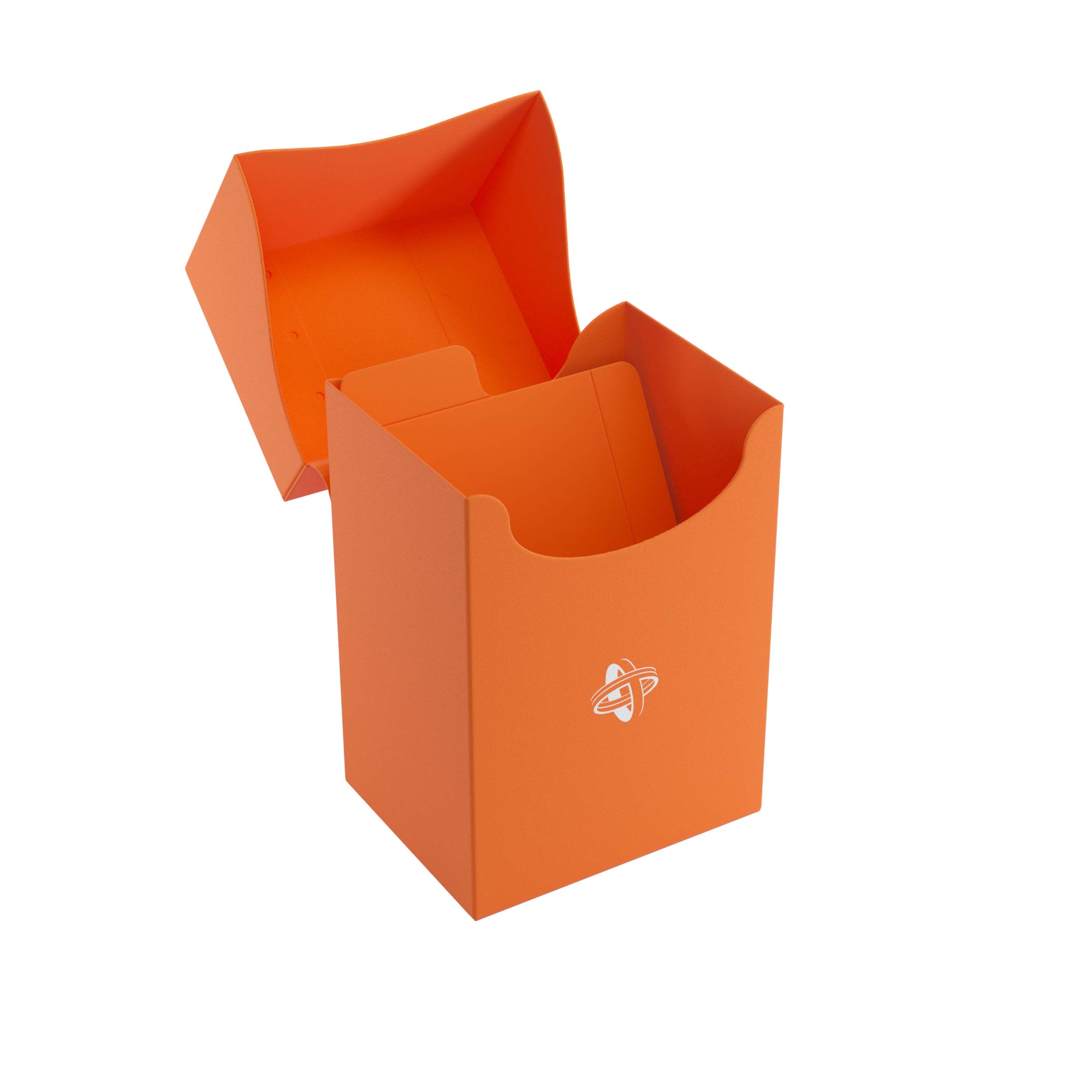 Gamegenic 80-Card Deck Holder - Orange | Self-Closing Lid | Acid-Free Storage 3