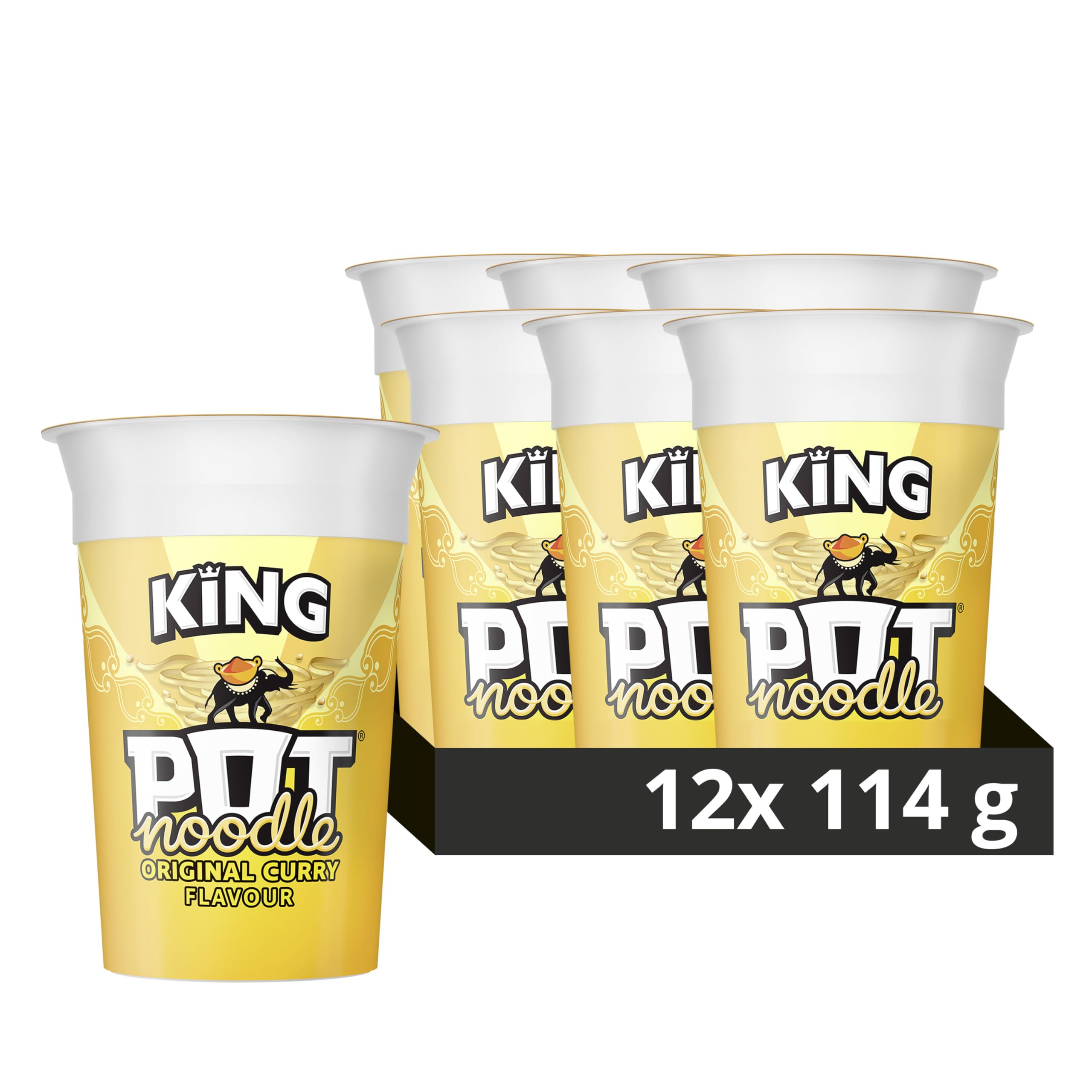Pot Noodle Original Curry King Pot Noodles - 12 x 114g 1