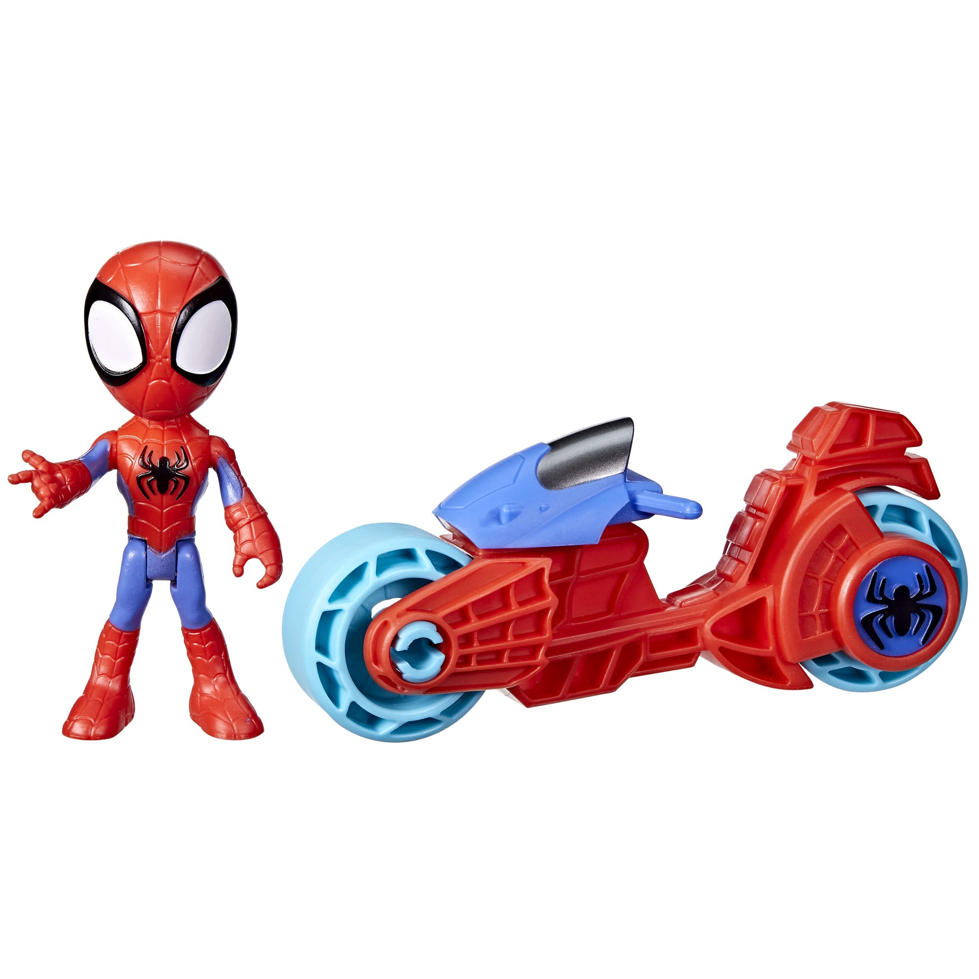 SPIDEY AND HIS AMAZING FRIENDS Spidey Action Figure with Toy Motorcycle | Ages 3+