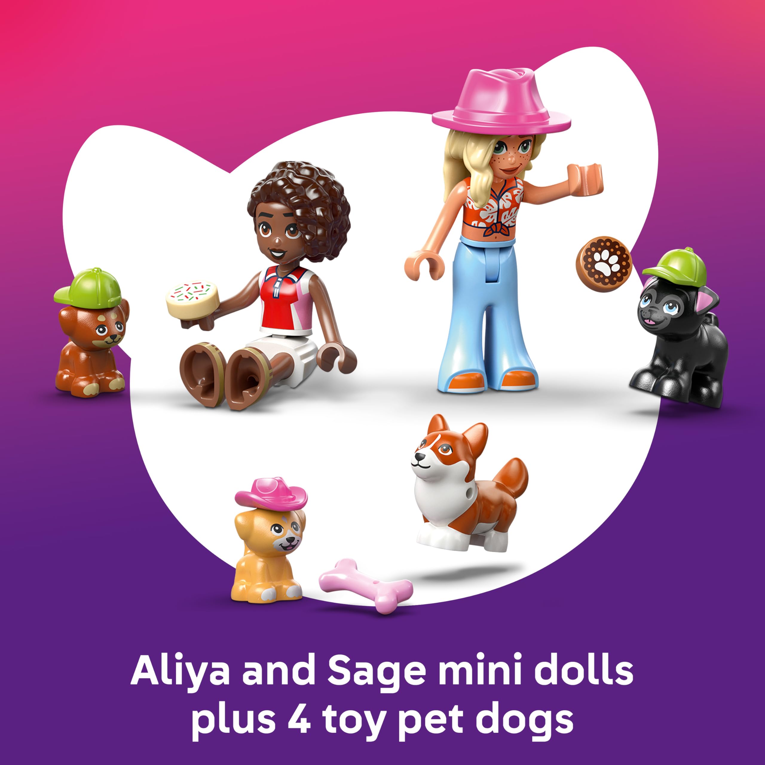 LEGO Friends Dog Treats Bakery Set 42677 | 2 Mini Dolls, 4 Animal Figures | Ages 6+ 6