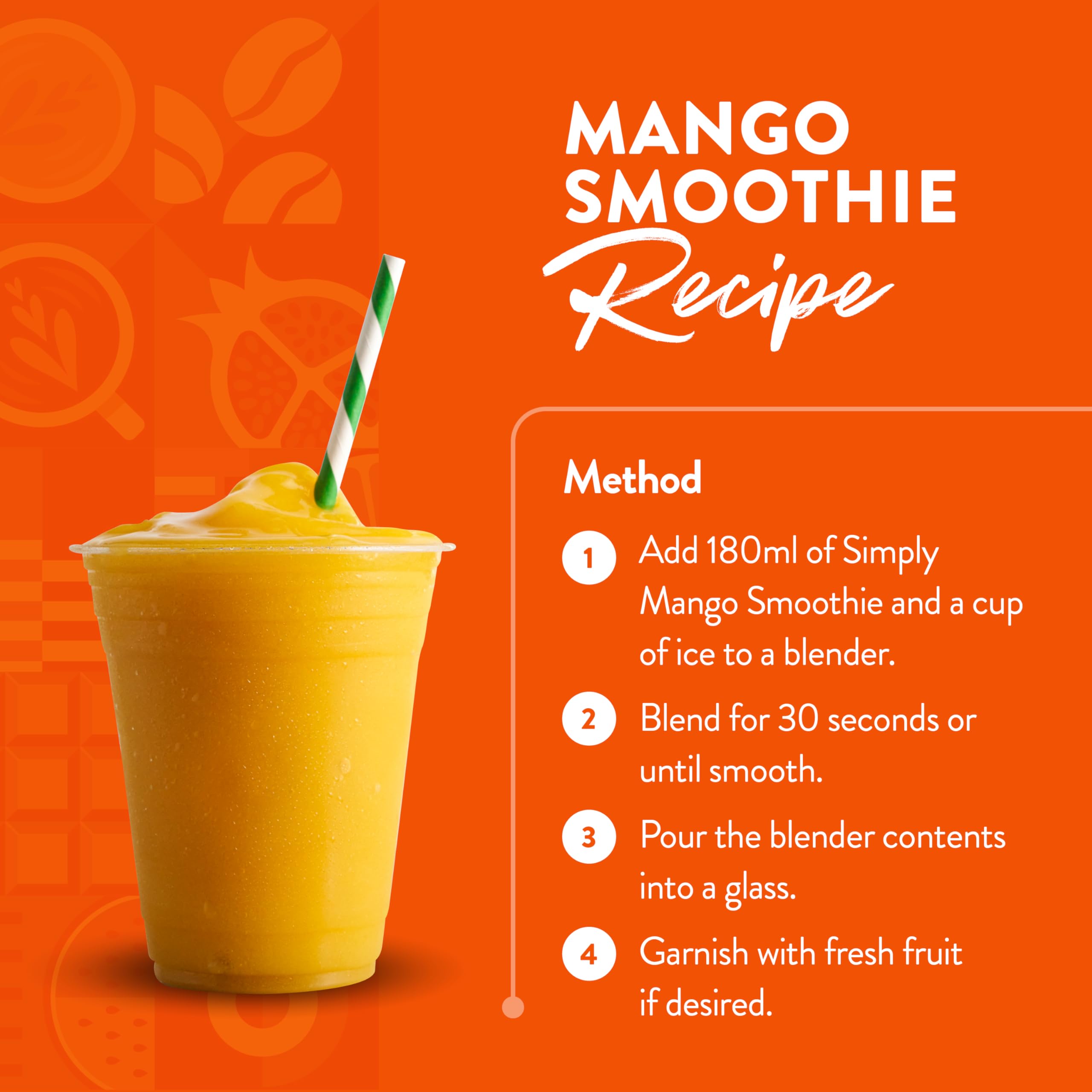 Simply Mango Smoothie Concentrate - Vegan, Gluten-Free Blendable Mix | 1L 5