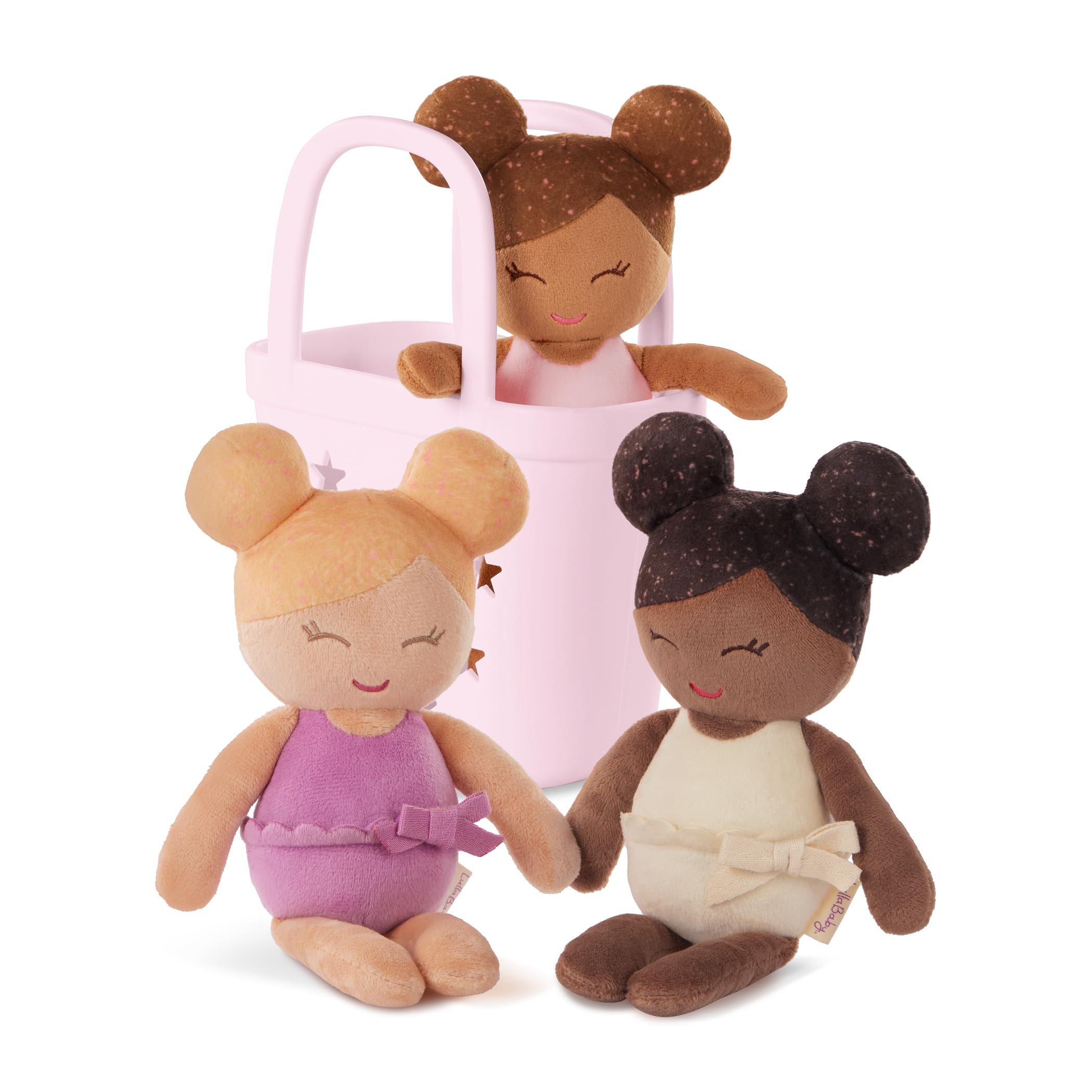 LullaBaby Washable Bath Dolls Set - 3-Piece, 9-Inch, Water-Safe for Ages 2+ 1
