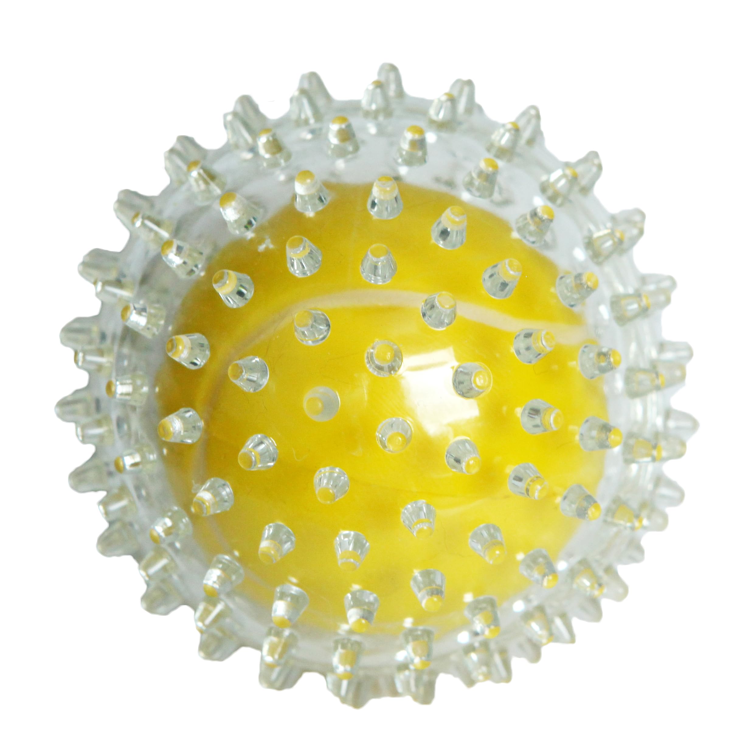 Rosewood Jolly Doggy Catch and Play Tennis Ball - High Bounce Fetch Toy | Yellow/Clear | One Size 2