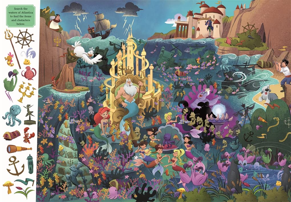 Studio Press Disney Princess: Magical Worlds Search and Find Activity Book | Ages 4-6 | 64 Pages