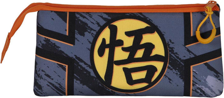 Dragon Ball Warrior Triple Pencil Case, Multicolour, 23 x 11 cm