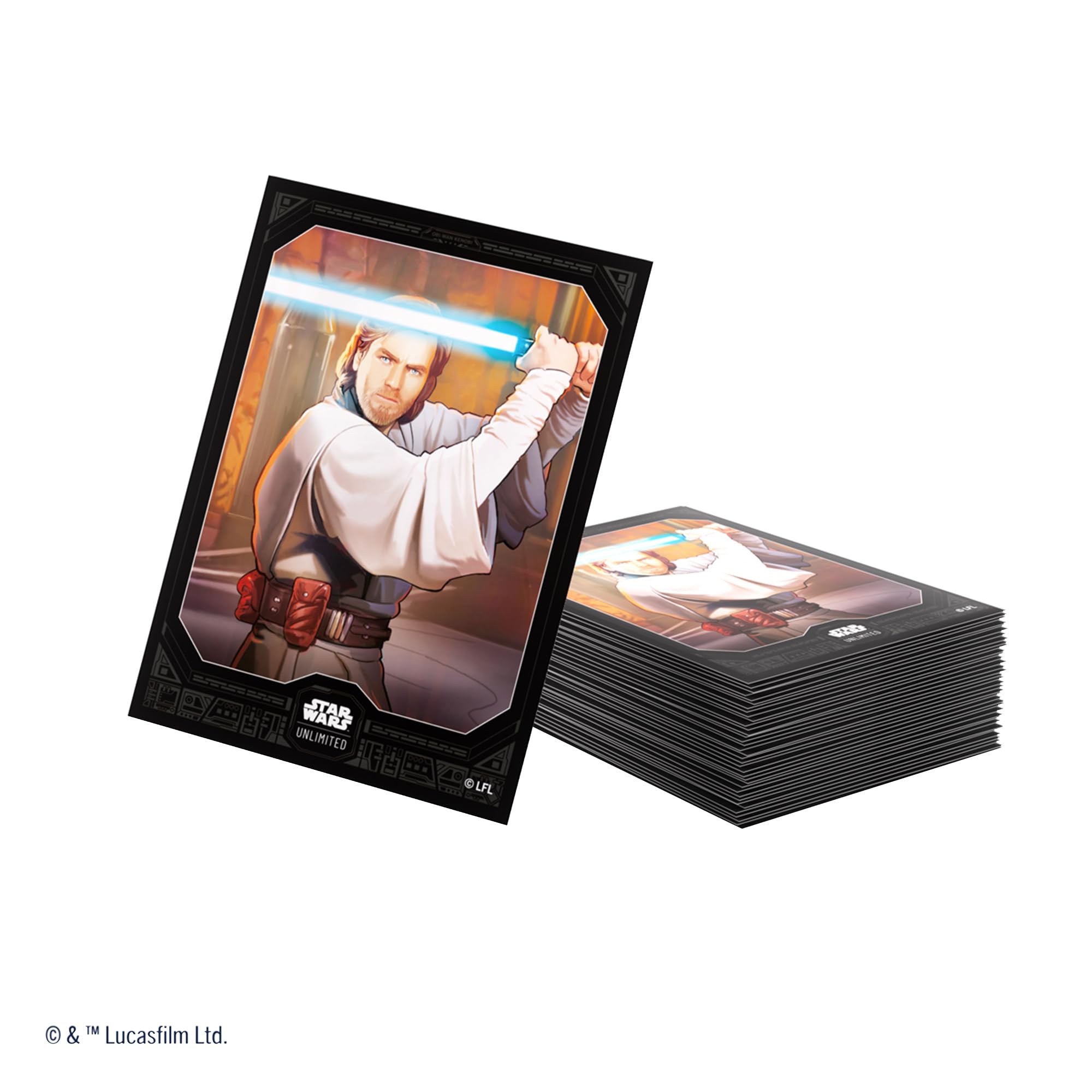 Gamegenic Star Wars Unlimited Obi-Wan Kenobi Art Sleeves | 61 Count | 66x92mm