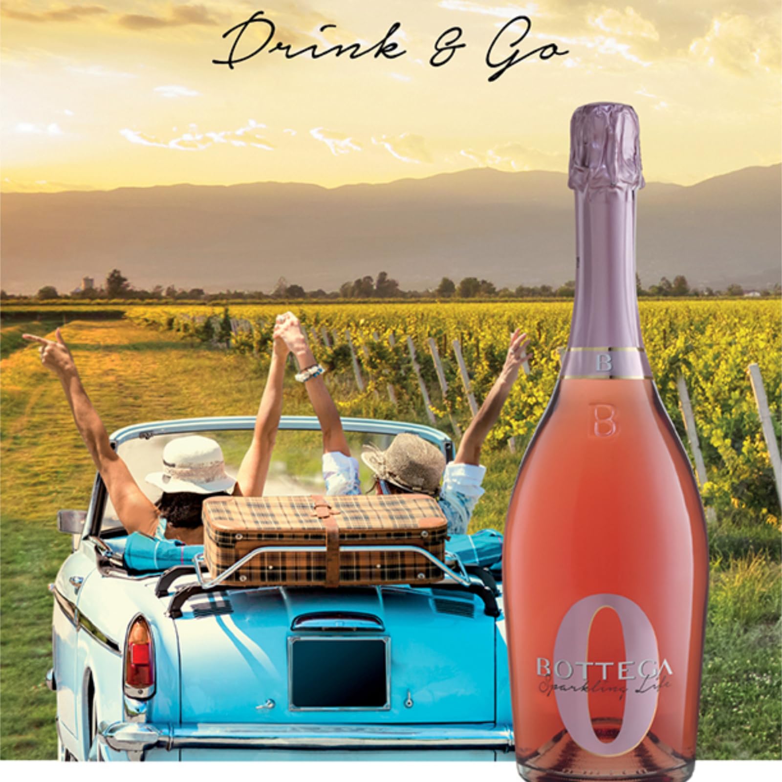 Bottega - Sparkling Life 0 Rose Non-Alcoholic Sparkling Drink (750 ml) 13