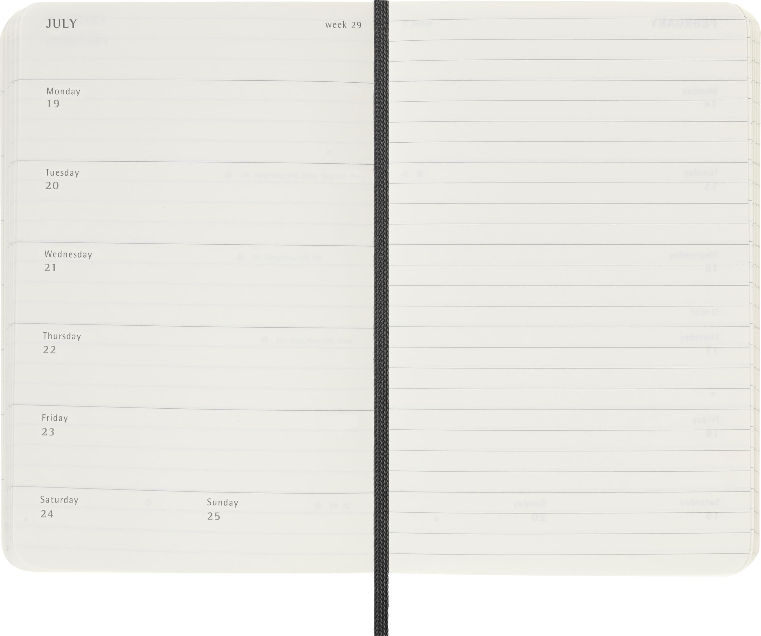 Moleskine Weekly Planner 2026-2027 18-Month Organizer | Pocket Size 9x14cm | Black | Flexibound 4