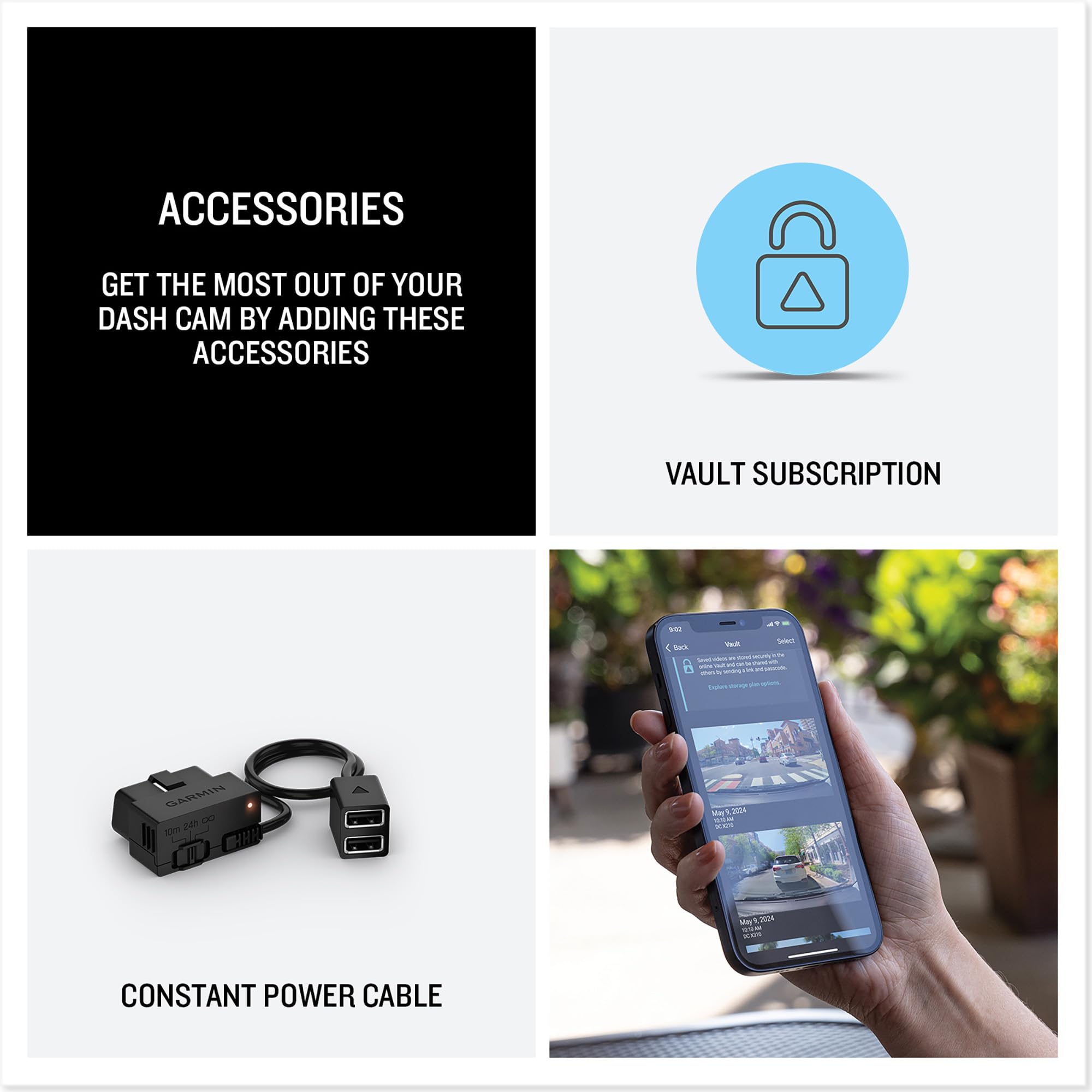 Garmin Dash Cam X310 - 4K Video, 140-Degree Field of View, Voice Controlled, Built-in GPS 7