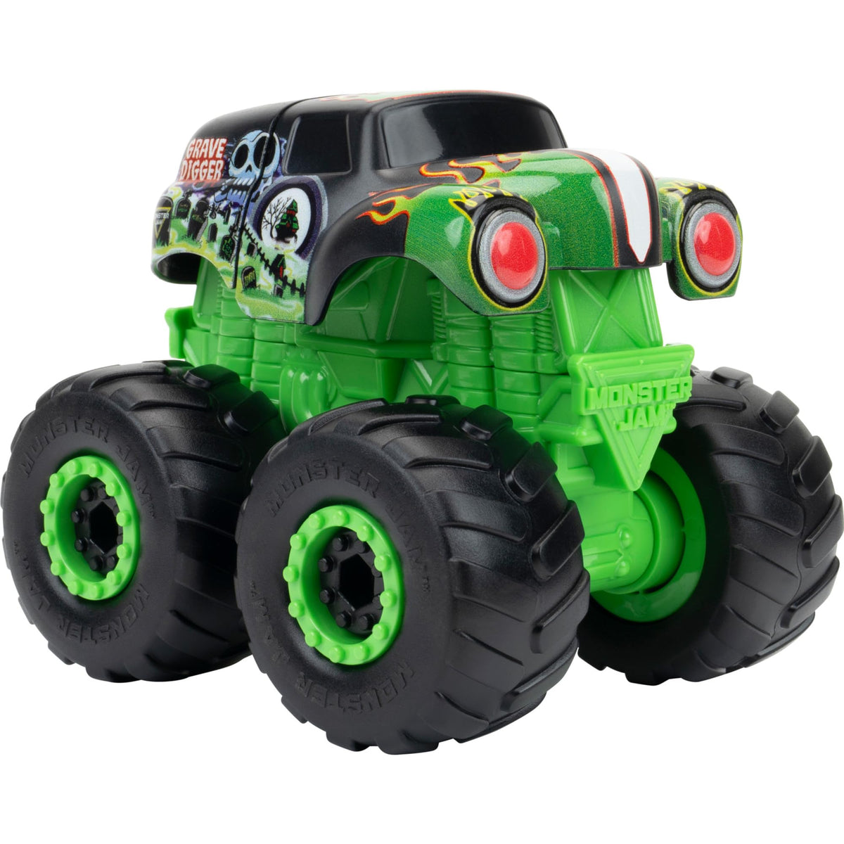 Jazwares Monster Jam Grave Digger Monstruction Truck - 5-Inch Buildable Vehicle | 16 Pieces