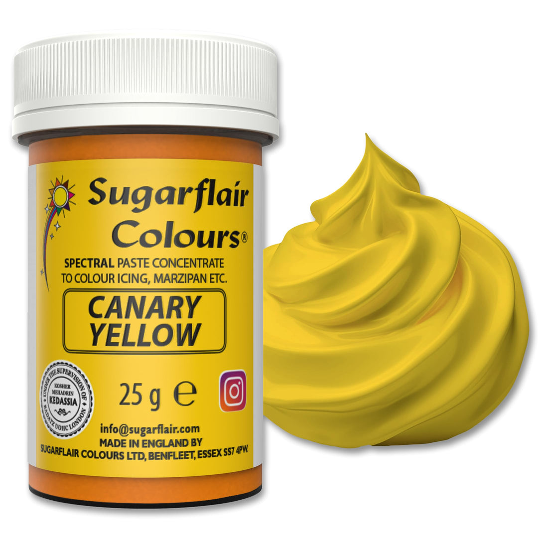 Sugarflair - Spectral Canary Yellow Food Colouring Paste (25g)