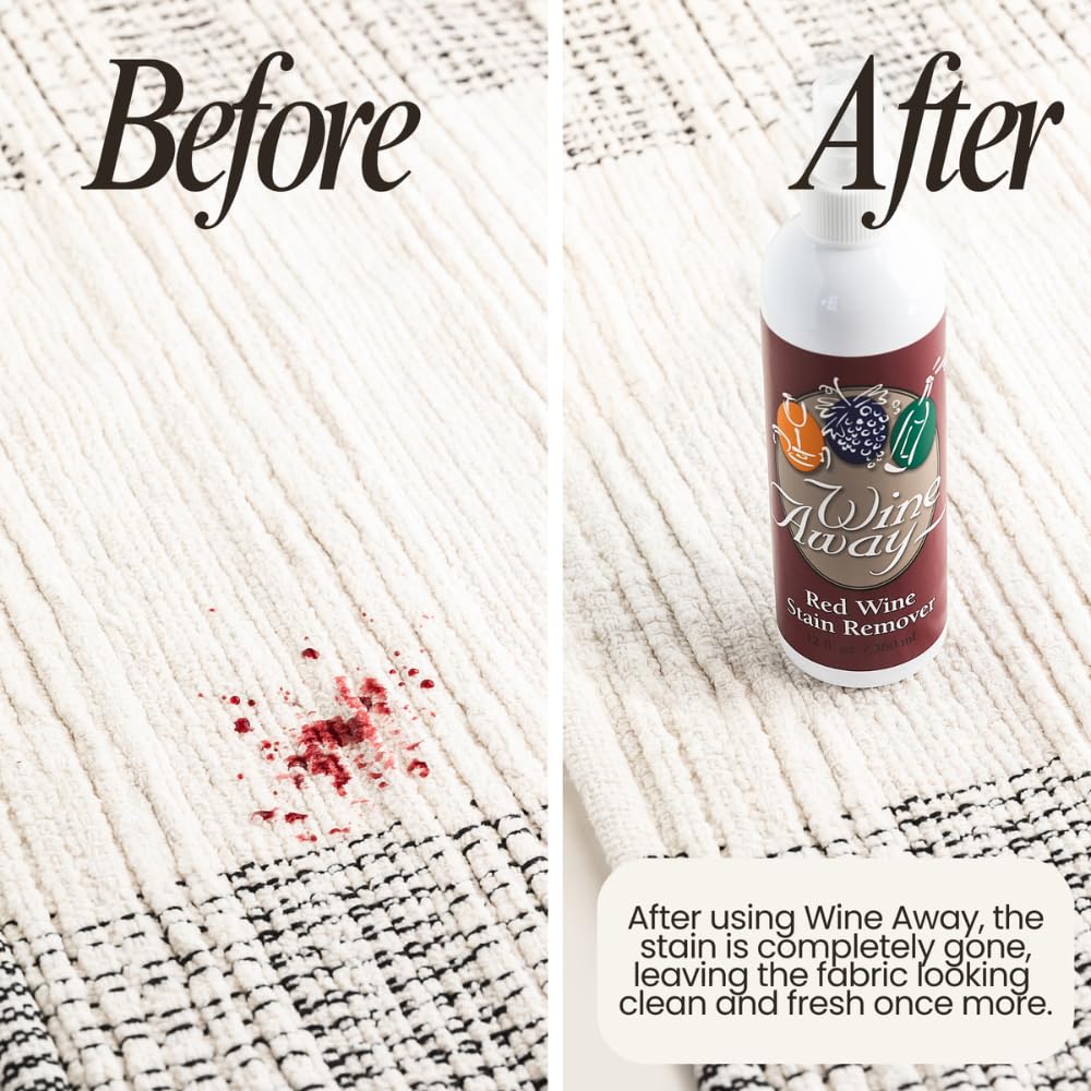 Wine Away Red Wine Stain Remover Spray - Organic, Citrus Scent | 12 fl oz 7