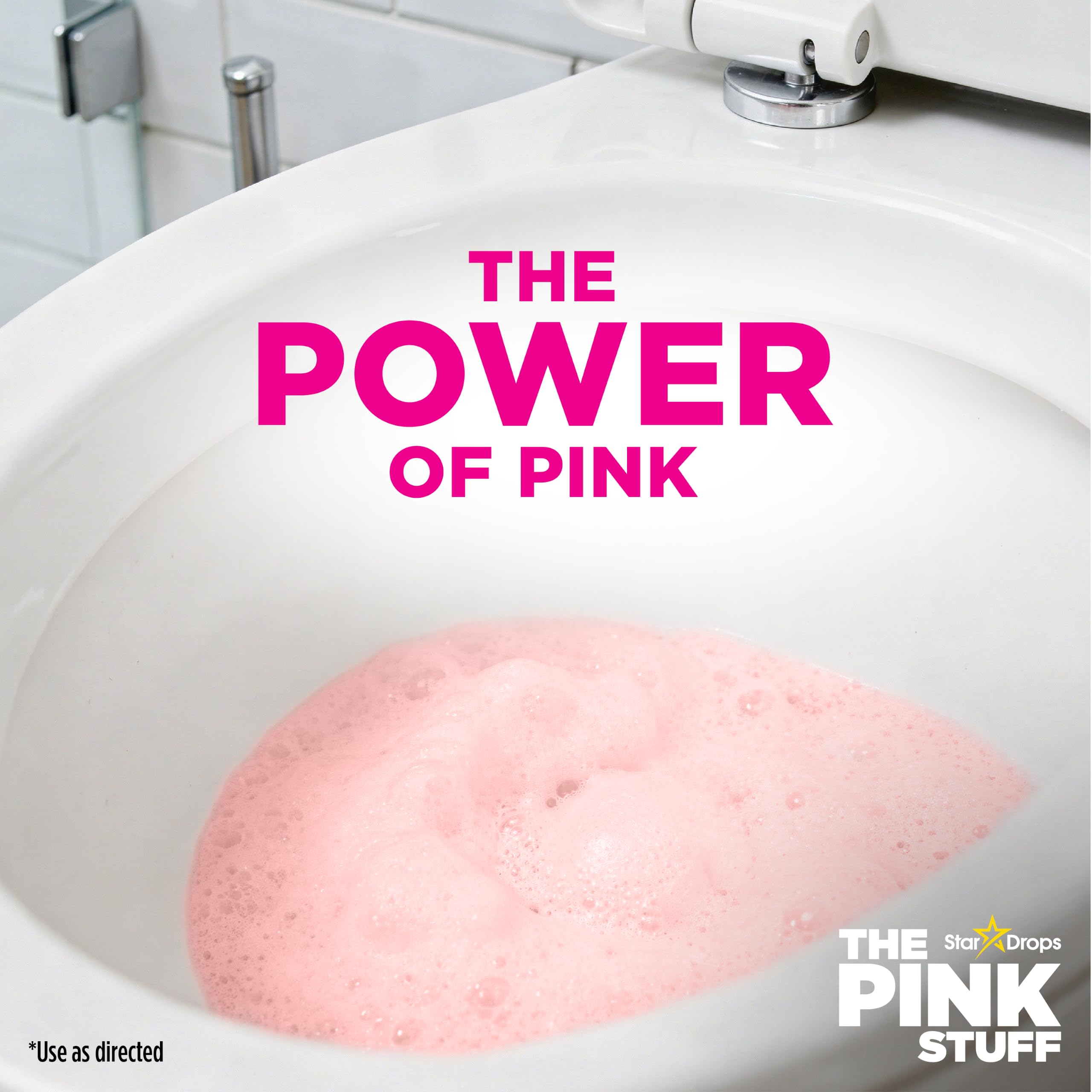 Stardrops The Pink Stuff Miracle Power Foaming Toilet Cleaner - Triple Pack | 900g Total Weight | Fruit Scent 6