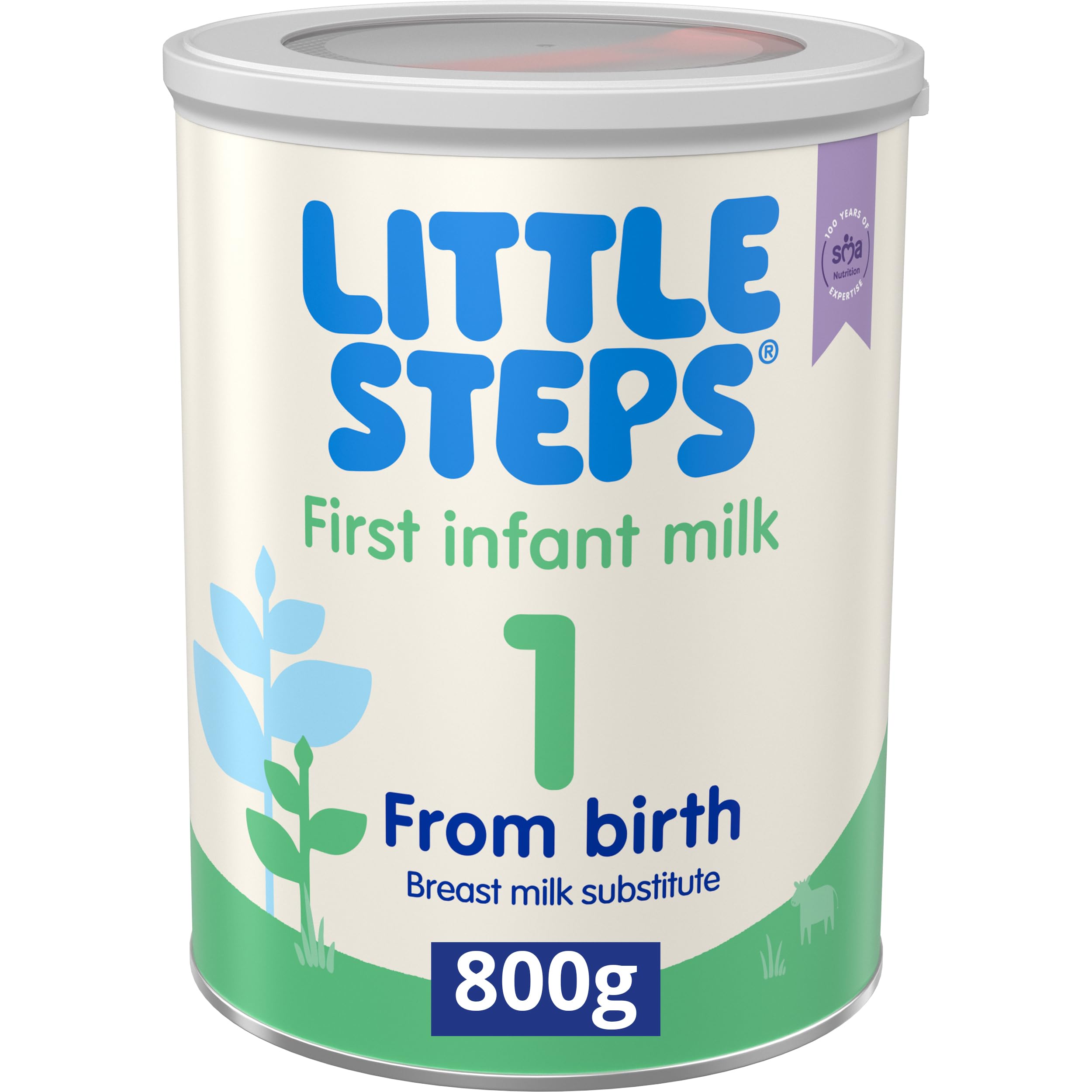 LITTLE STEPS First Infant Baby Milk Formula Powder - From Birth, 800g 1