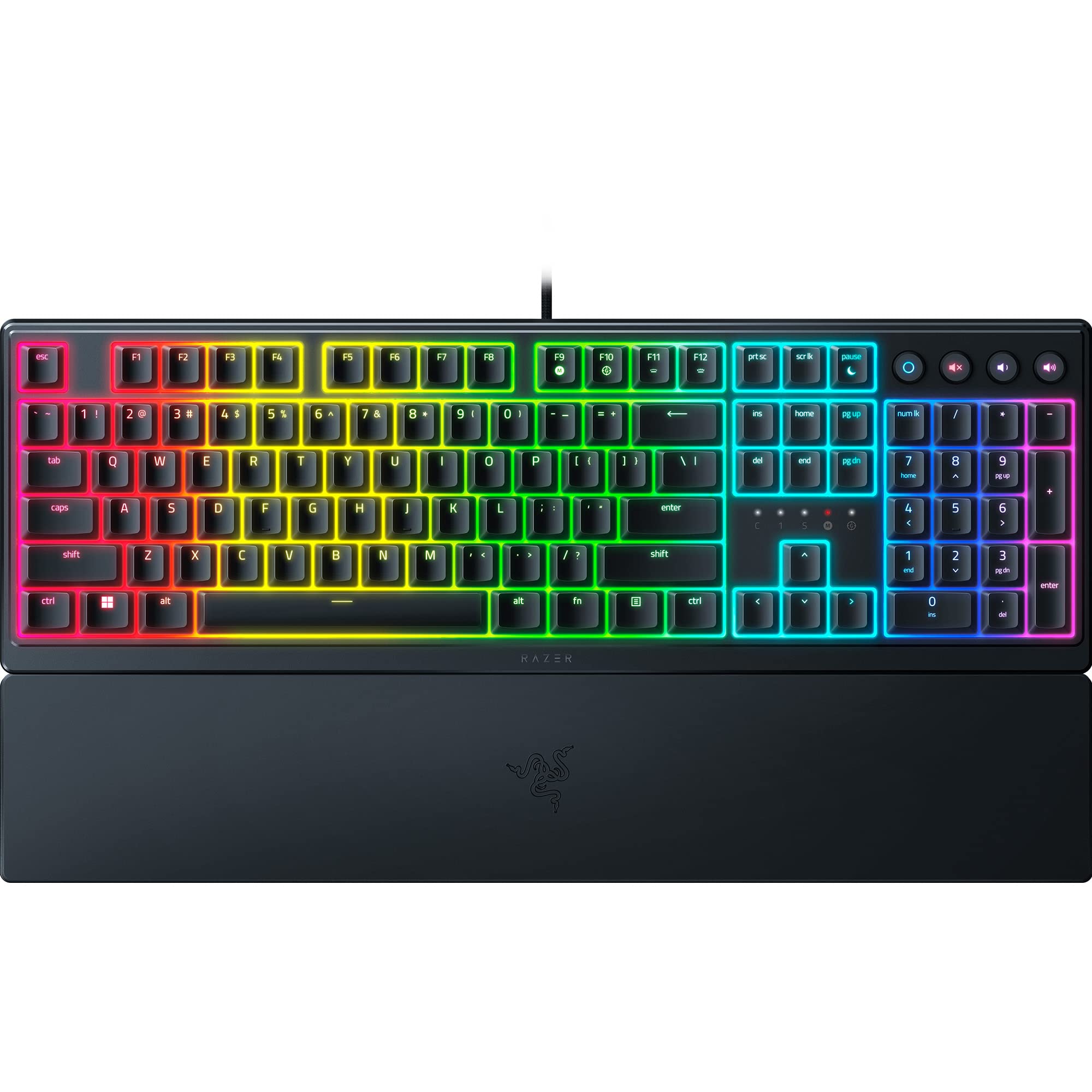 Razer Ornata V3 - Low Profile Gaming Keyboard with Mecha-Membrane Switches, RGB Chroma, Magnetic Wrist Rest, UK Layout | Black