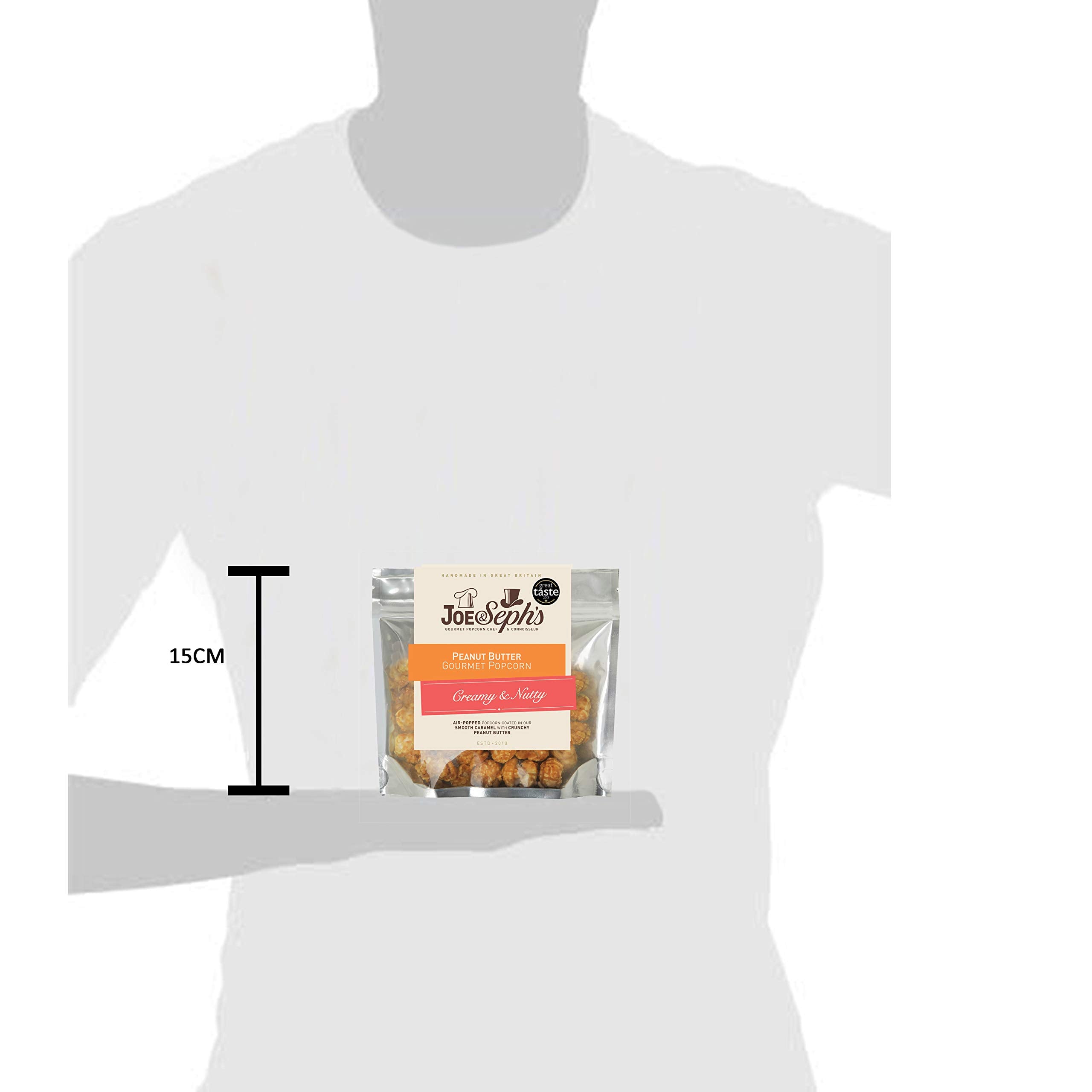 Joe & Seph's Peanut Butter Popcorn Snack (1 x 32g) - Handmade in UK, 1 Star Great Taste Award 4