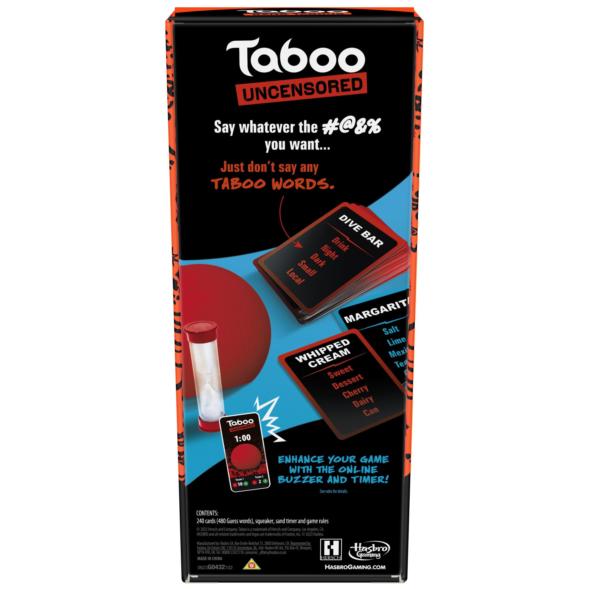 Hasbro Gaming Taboo Uncensored Party Game for Adults Only
