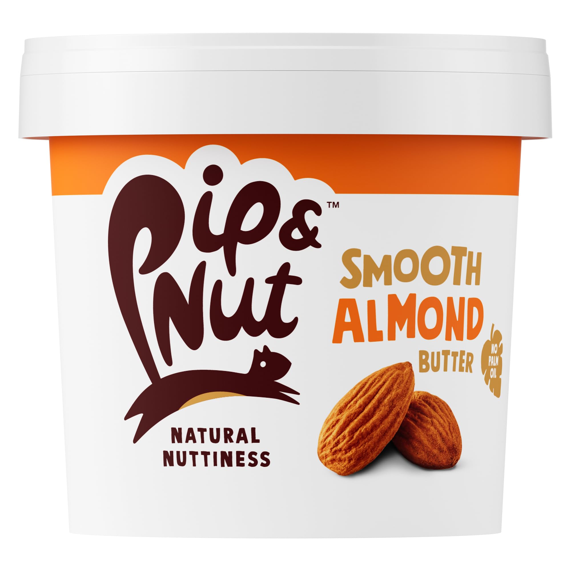 Pip & Nut Smooth Almond Butter - 1kg | No Palm Oil | High Fibre | Vegan
