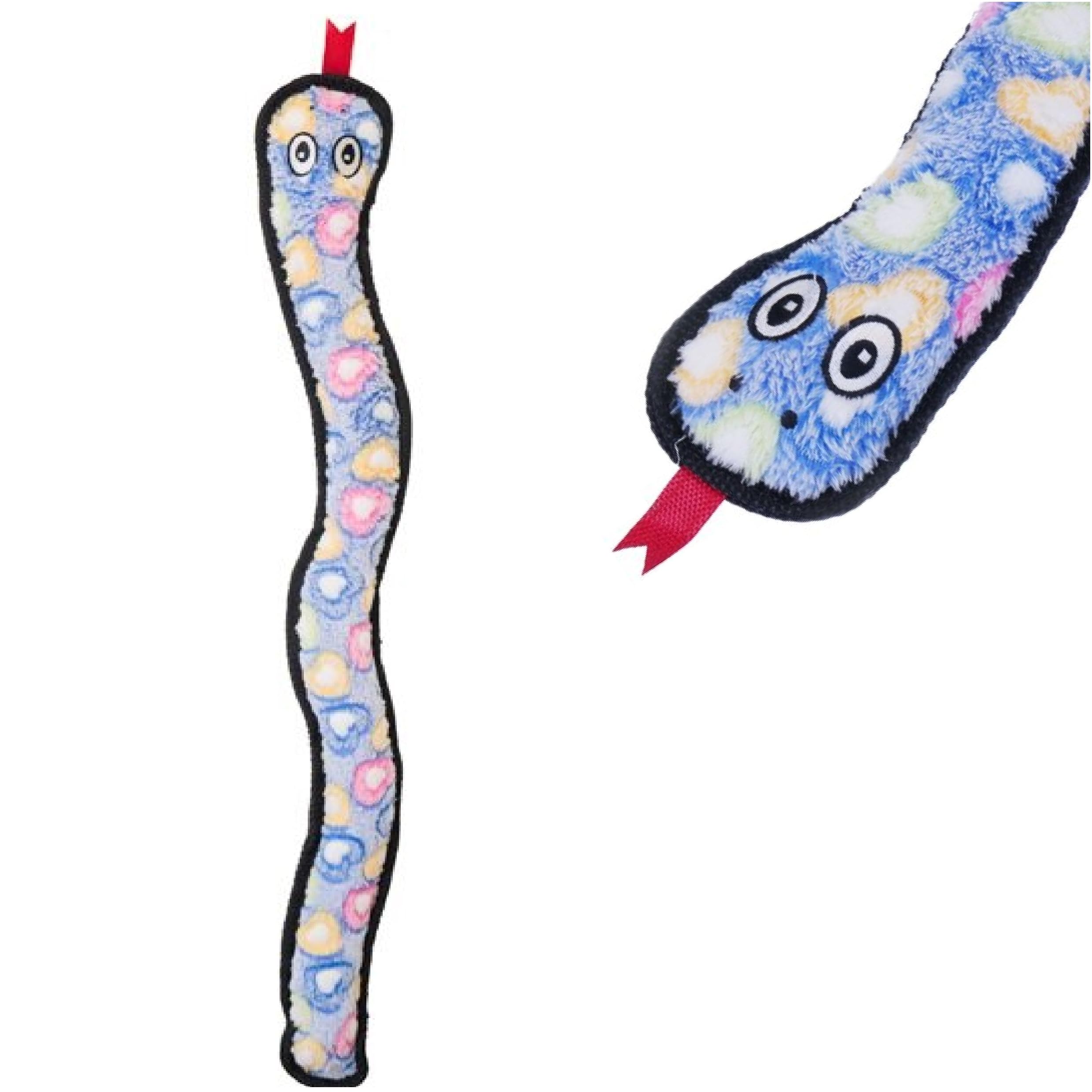 Rosewood Luxury Rope and Squeak Snake Plush Dog Toy | 69 cm Long | Durable for Tug & Chew