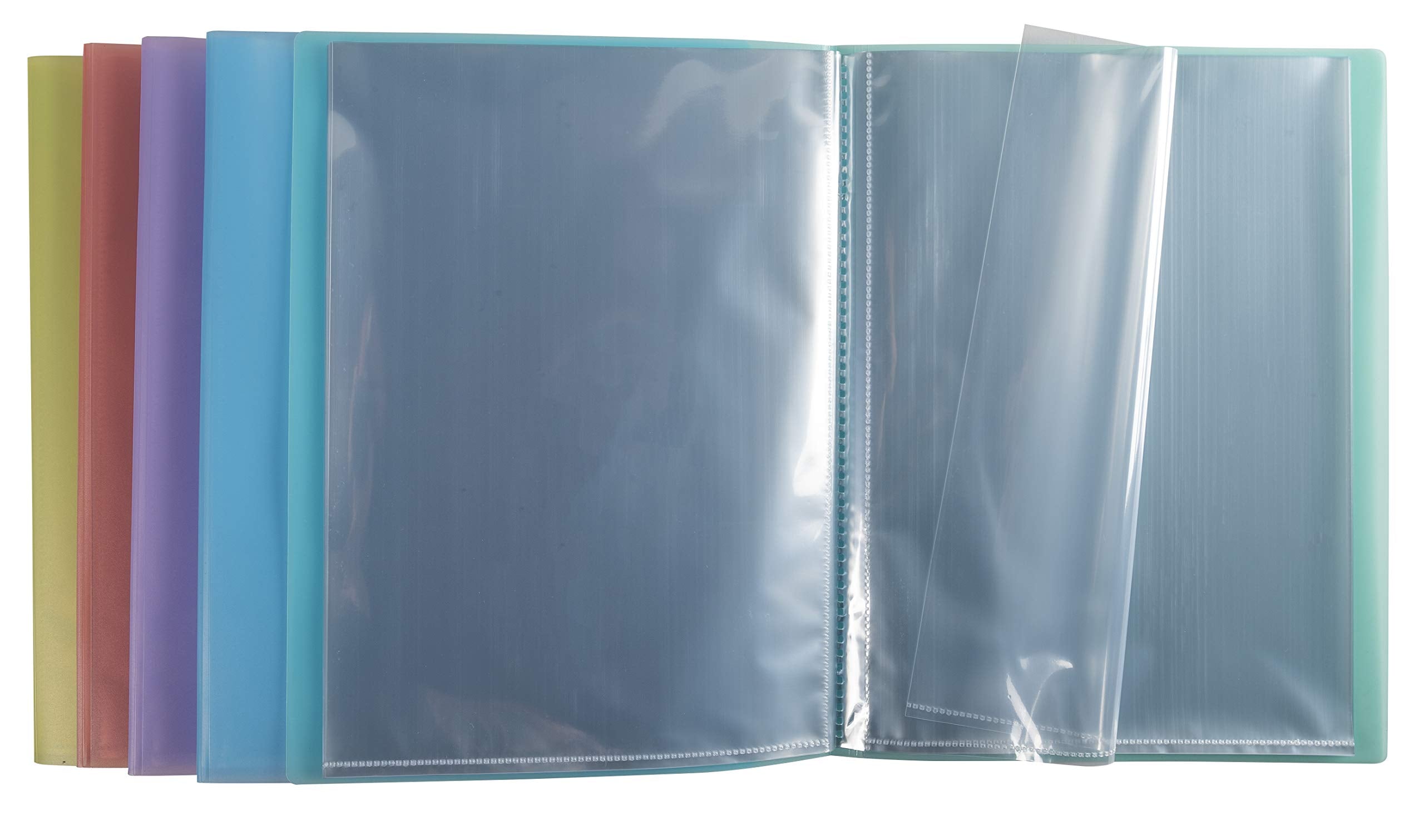 Exacompta Chromaline Presentation Book - 20 Pockets (40 Views) | A4 Size | Translucent Pastel PP 3