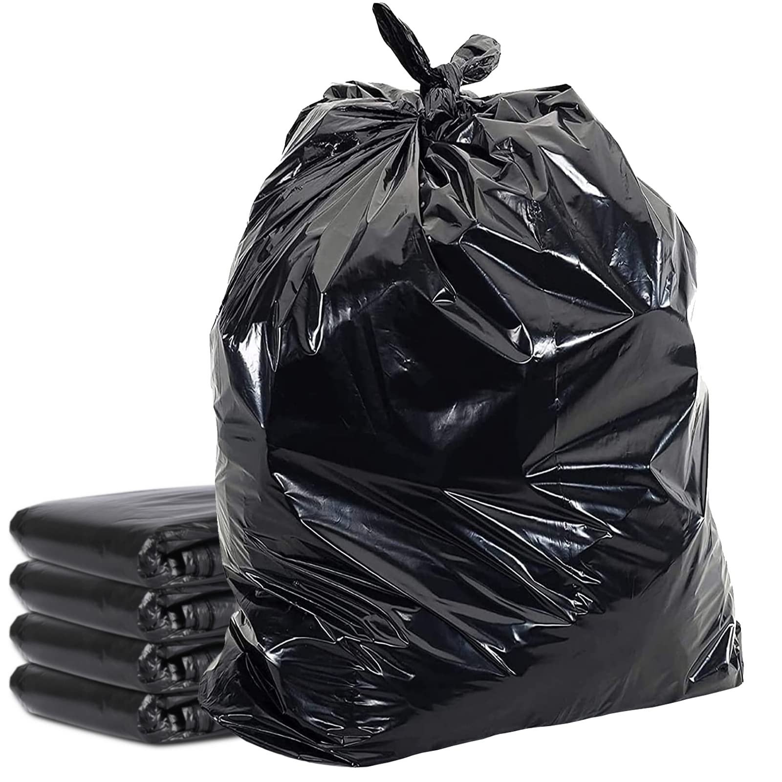 HomeSmith Extra Large Extra Heavy Duty Refuse Sacks - 120L Capacity, Pack of 10 Black Bin Bags 1