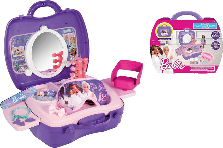 Sinco Creations Barbie Deluxe Wellness & Beauty Playset - 20 Piece Role Play Toy (BRB202128)