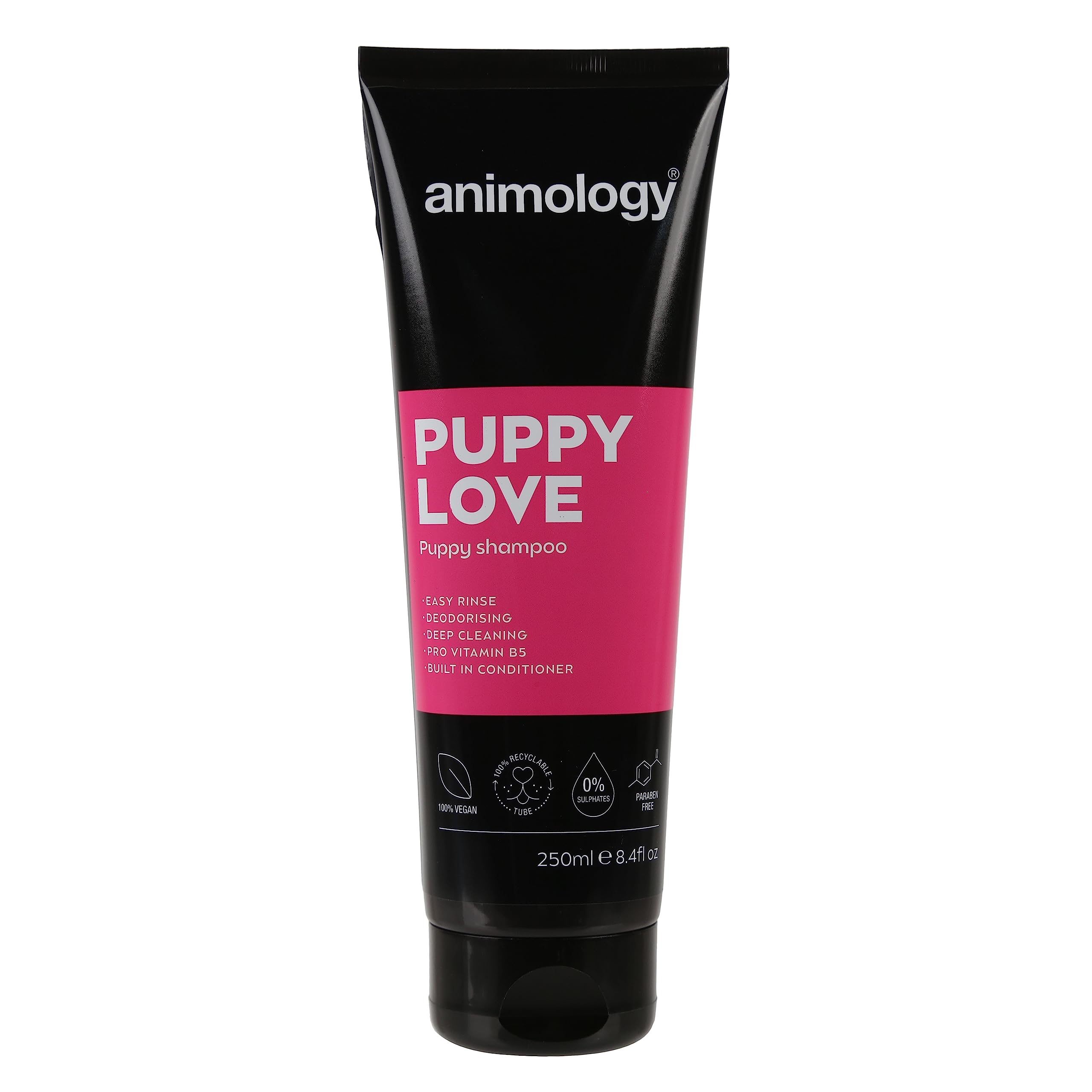 Animology Puppy Love Mild Dog Shampoo - pH Balanced, Pro-Vitamin B5, 250 ml