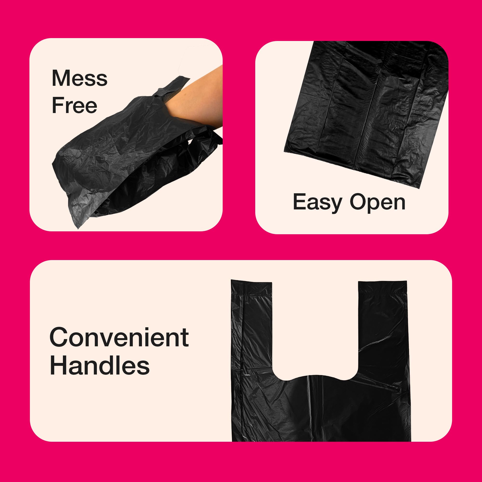 Petface Jasmine Scented Dog Poop Bags - Tie Handle Closure | Pack of 50 3