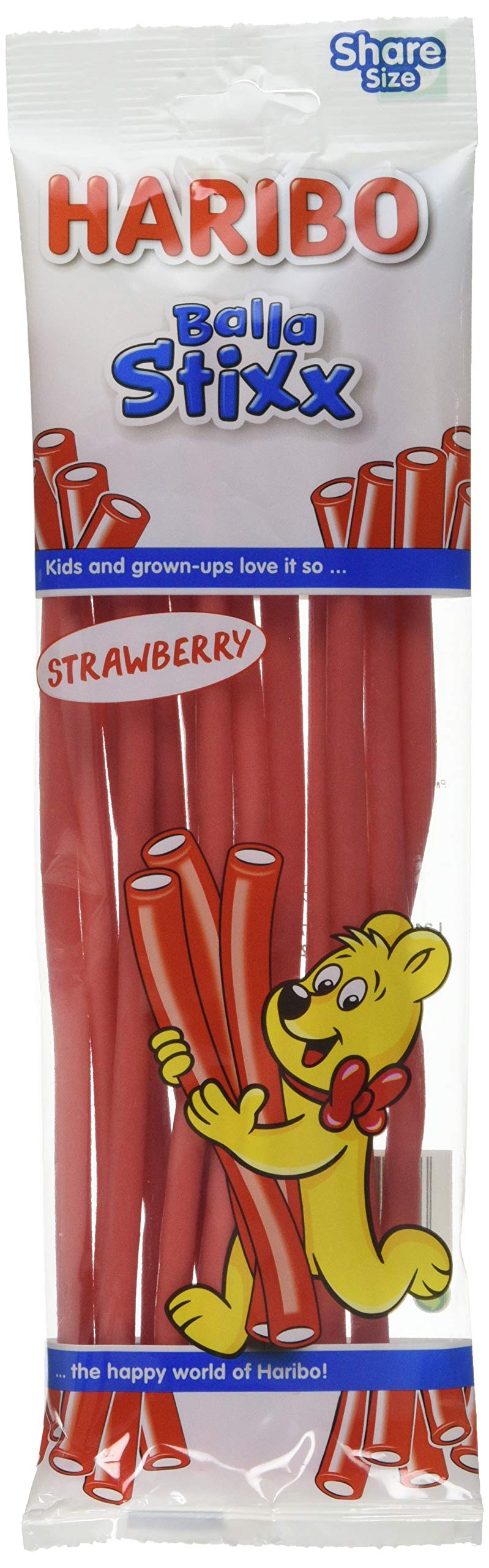HARIBO Balla Stixx Strawberry Chewy Sweets - 140g Gummy Candy 1