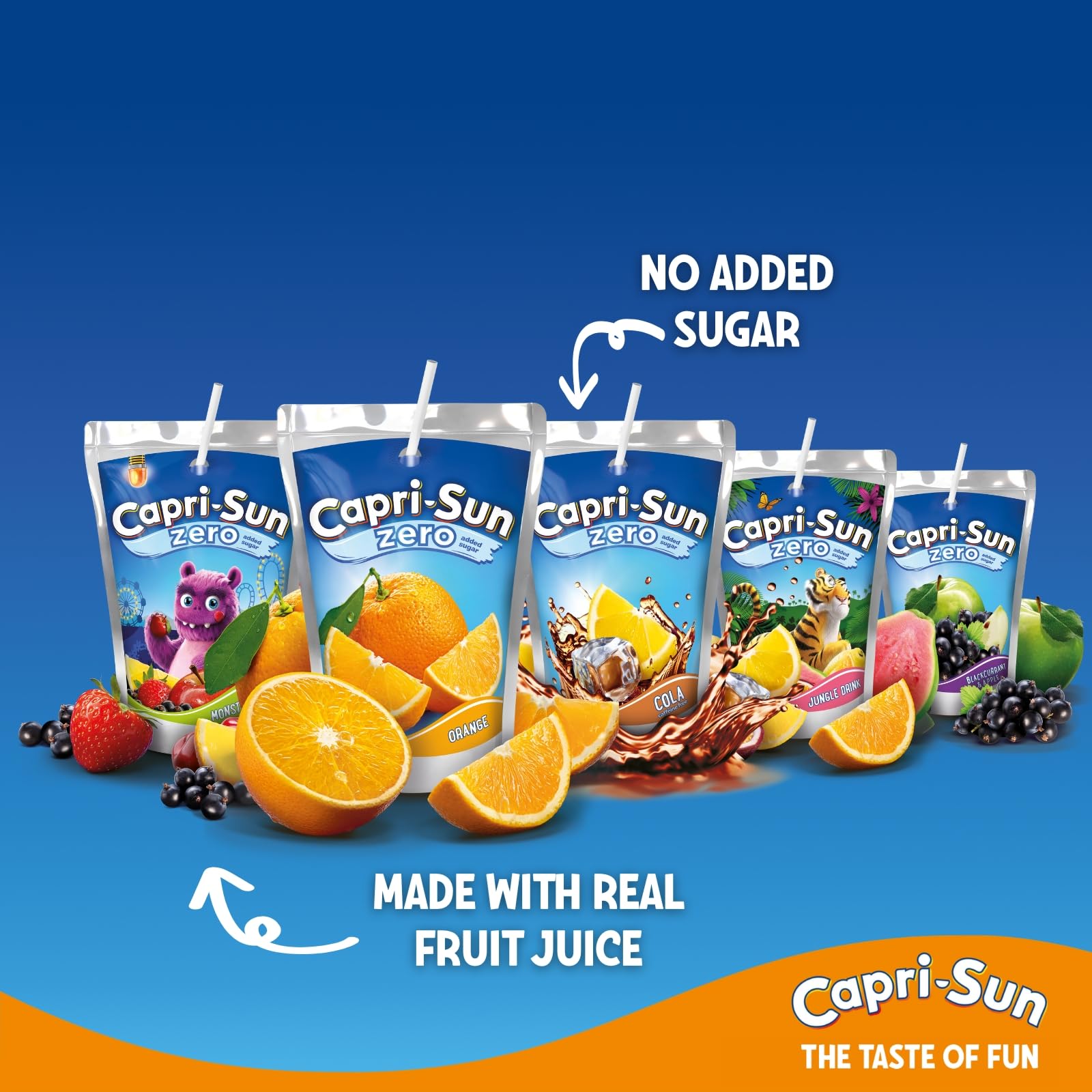 Capri-Sun Zero Orange Kids Juice Drink (4 x 200ml) - No Added Sugar, Gluten Free, Vegan 6